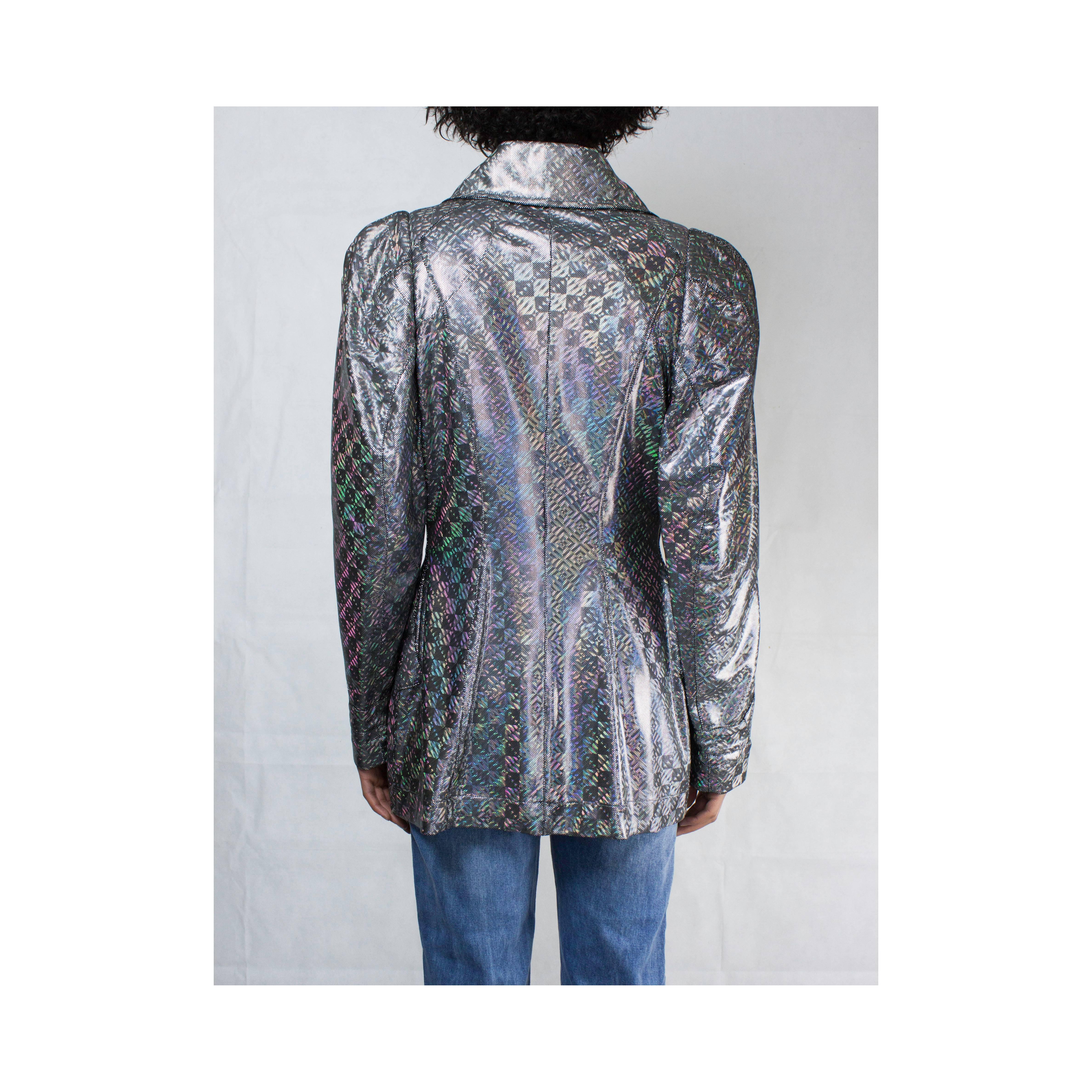 Women's Vivienne Westwood unique couture   metallic  padded saharien jacket, circa 1990s For Sale