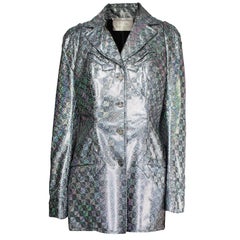 Vivienne Westwood unique couture   metallic  padded saharien jacket, circa 1990s