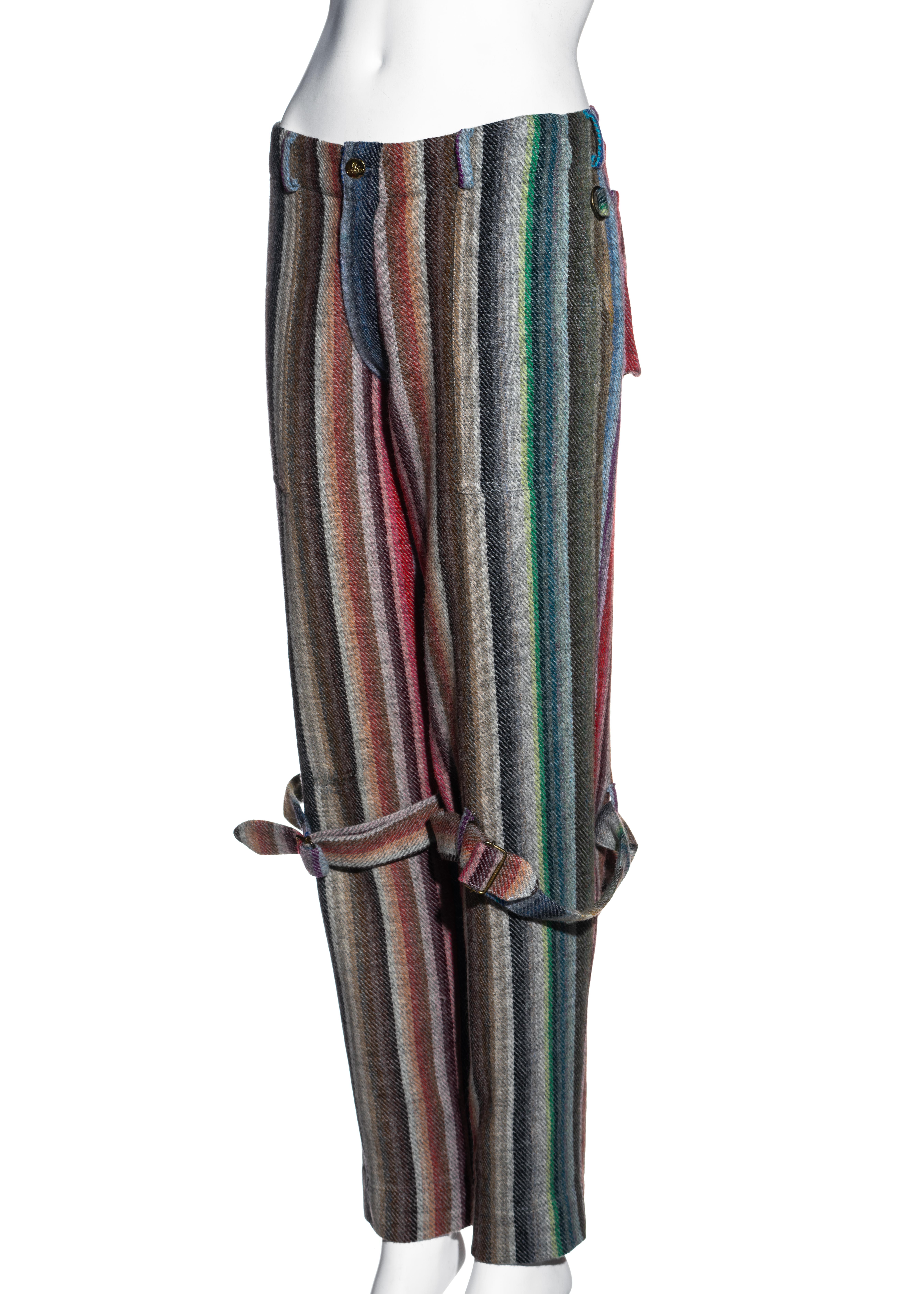 Vivienne Westwood unisex multicoloured striped wool bondage Vivienne Westwood unisex multicoloured striped wool bondage