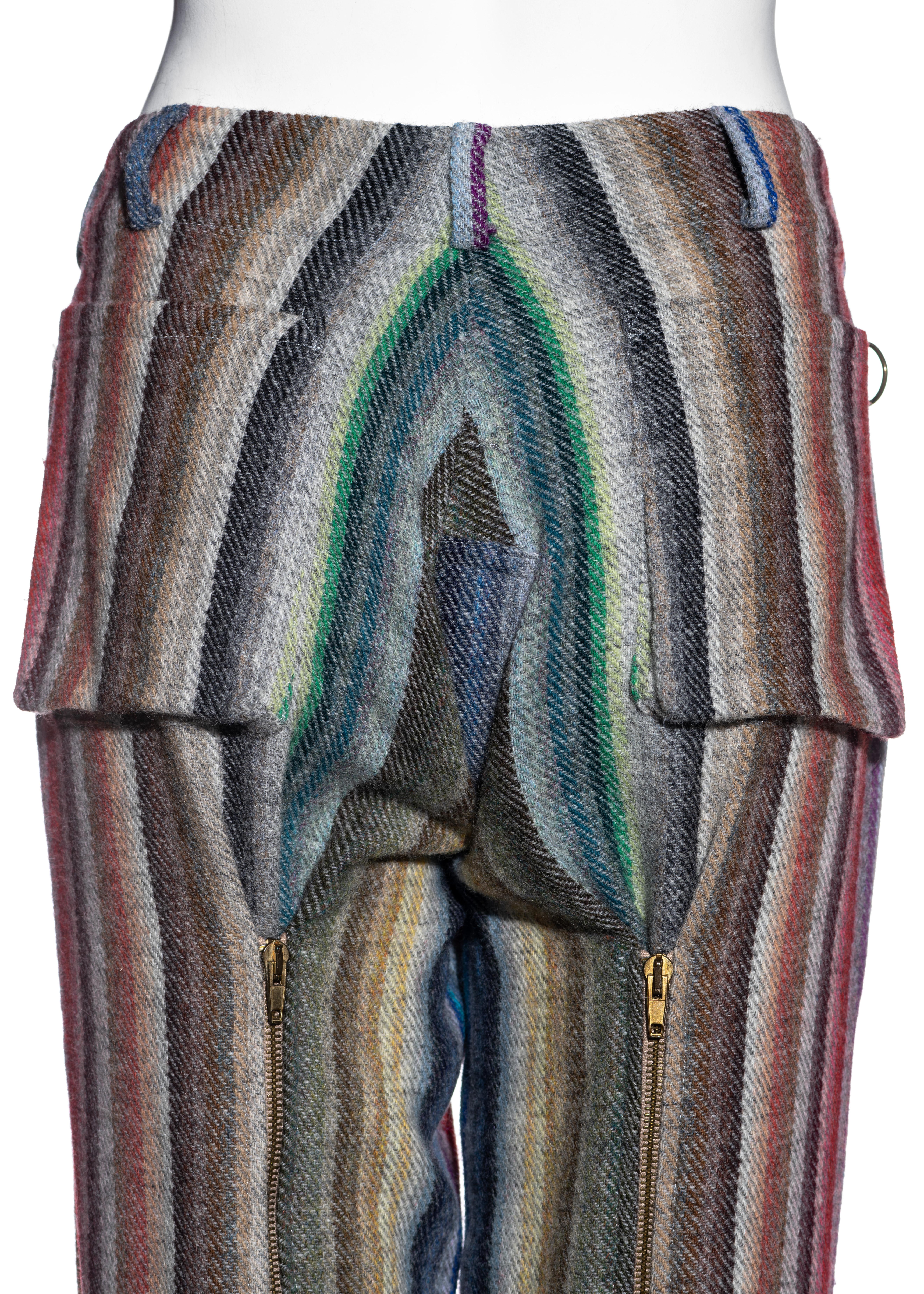Vivienne Westwood unisex multicoloured striped wool bondage Vivienne Westwood unisex multicoloured striped wool bondage
