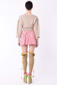 Vivienne Westwood Vintage 1994 Gingham Pink Mini Skirt