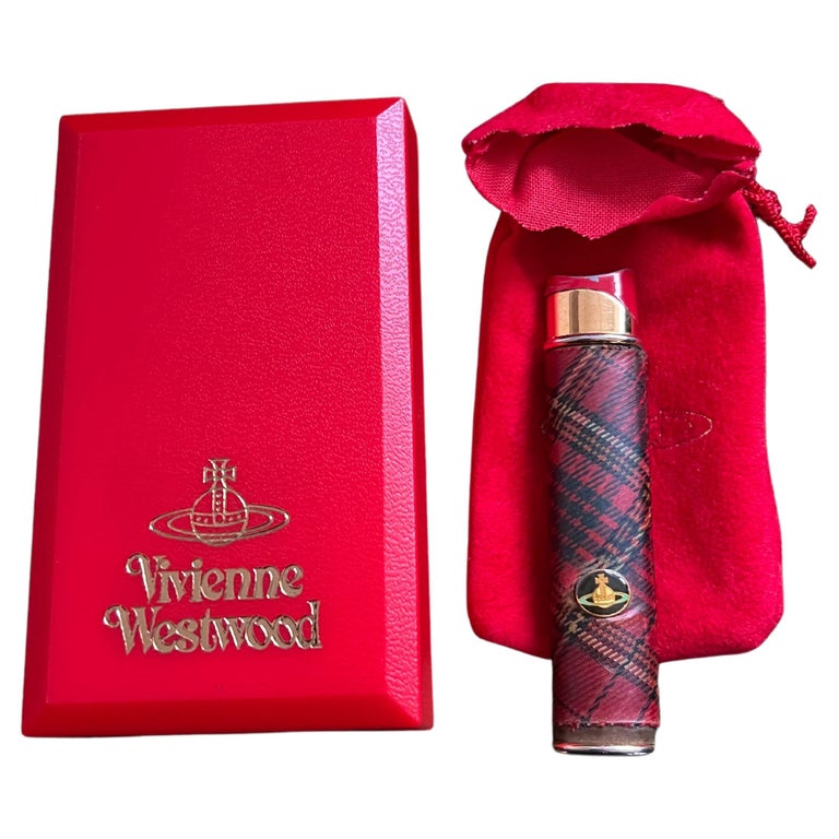 vivienne westwood lighter and cigarette case Vivienne Westwood” Vintage Circa 80s British Mac check Orb Logo Enamel  Lighter at 1stDibs