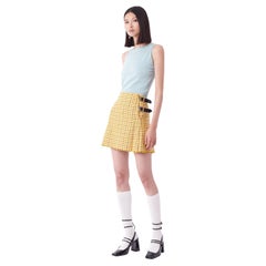 Vivienne Westwood Vintage F/W 1993 Anglomania jupe à carreaux jaunes