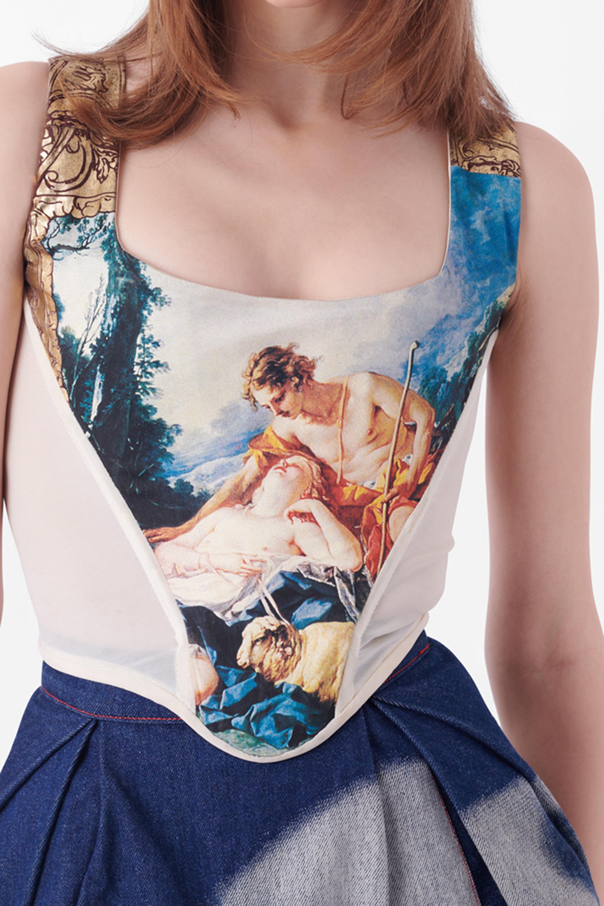 Vivienne Westwood Vintage F/W 1993 Runway Portrait Corset In Excellent Condition For Sale In London, GB