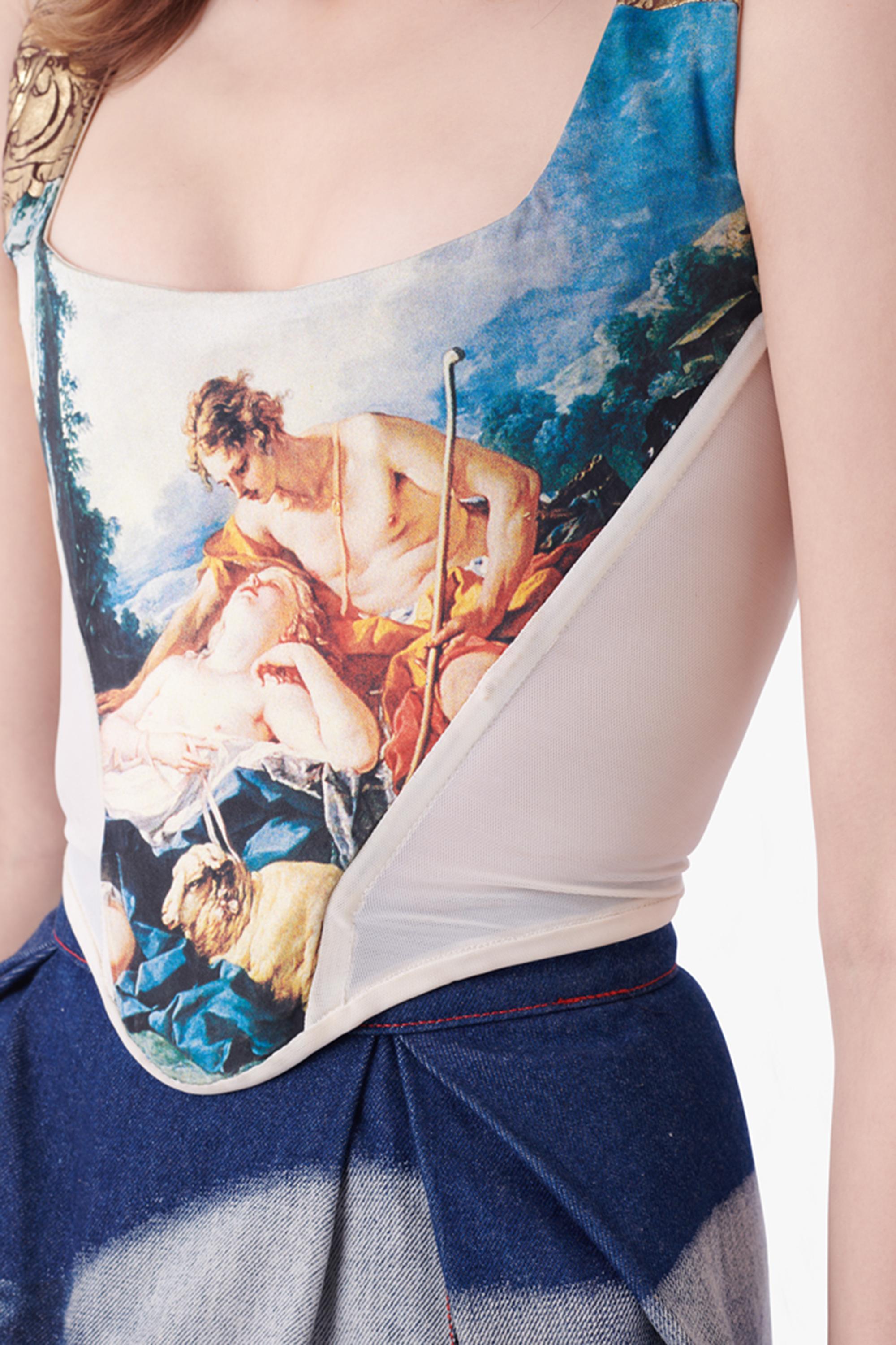 Women's or Men's Vivienne Westwood Vintage F/W 1993 Runway Portrait Corset For Sale