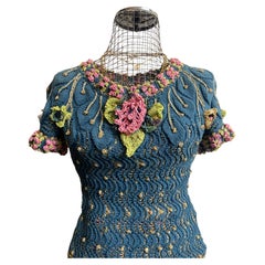Vivienne Westwood Vintage A/I 1994 " On Liberty" Top in maglia floreale