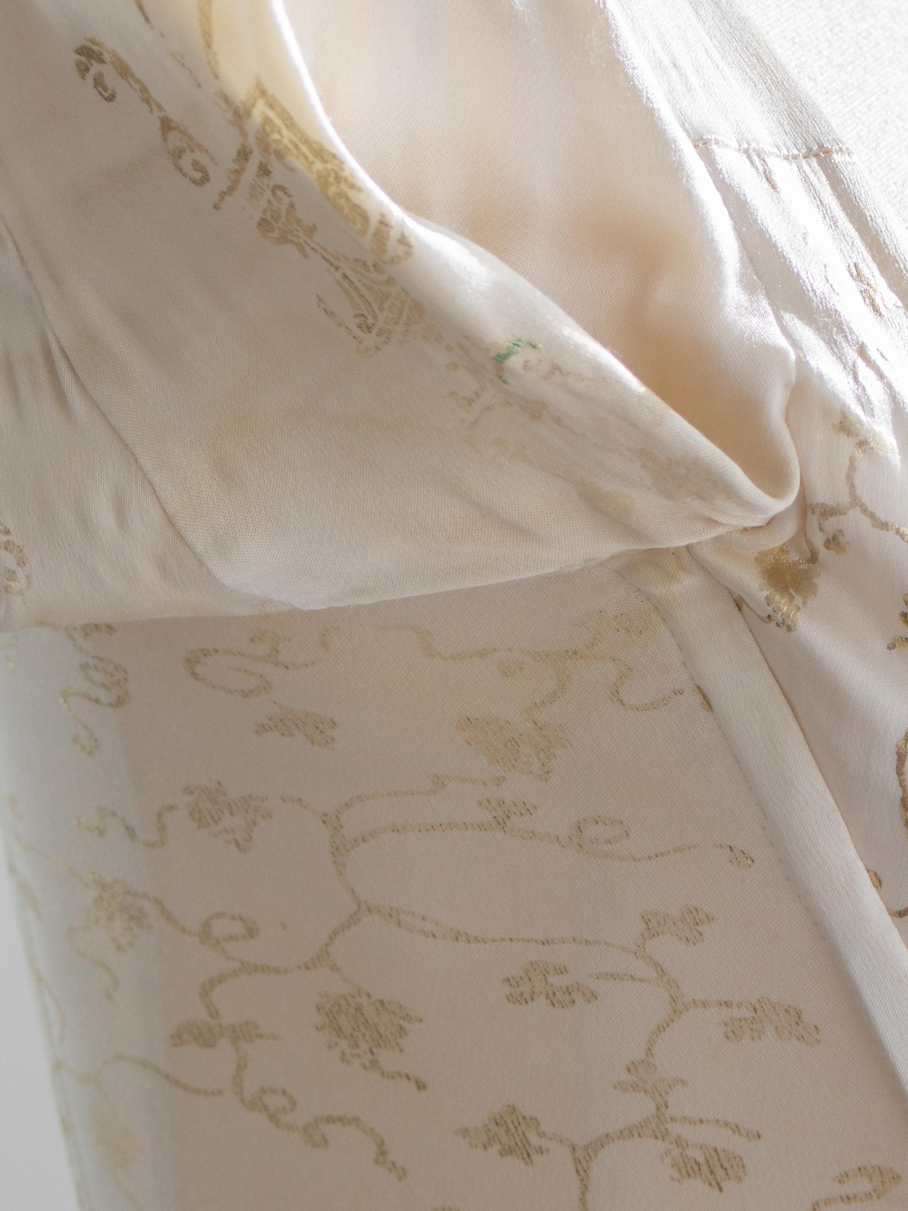 Vivienne Westwood Vintage H/W1991 Weißgold Satin-Boulle-Korsett-Oberteil aus Weißgold im Angebot 12