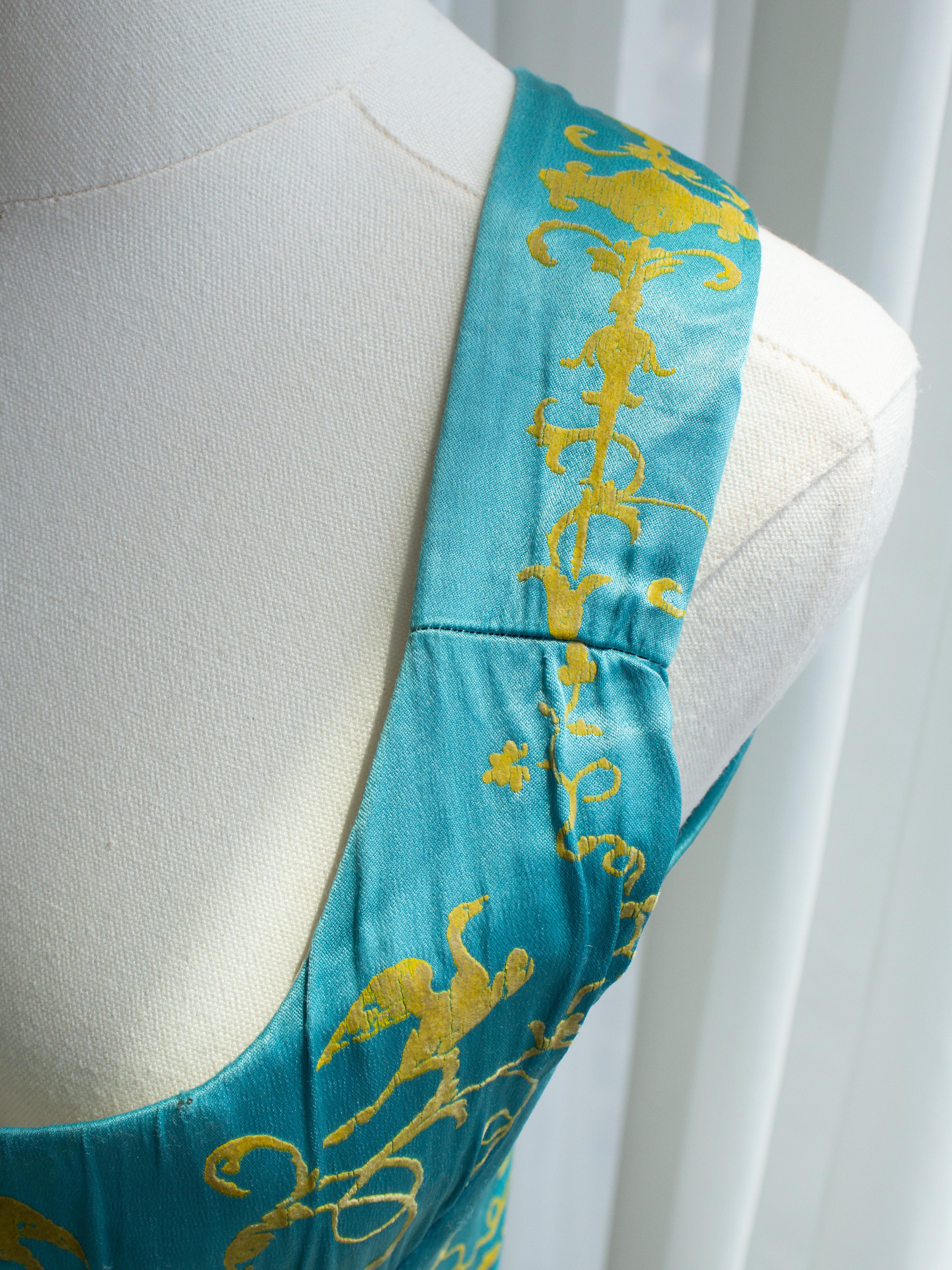 Vivienne Westwood Vintage S/S 1992 Salon Boulle Türkisblaues Korsett-Oberteil im Angebot 3