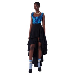 Vivienne Westwood Vintage S/S 1993 Grand Hotel Asymmetric Pinstripe Skirt