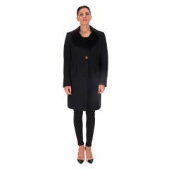 Vivienne Westwood Virgin Wool & Cashmere Coat With 'Love Heart' Collar