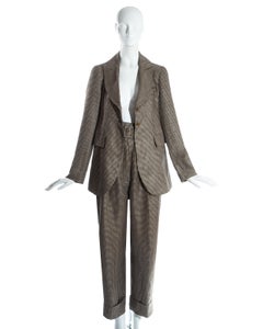 Vivienne Westwood 'Vive la Cocotte' houndstooth wool pant suit, fw 1995