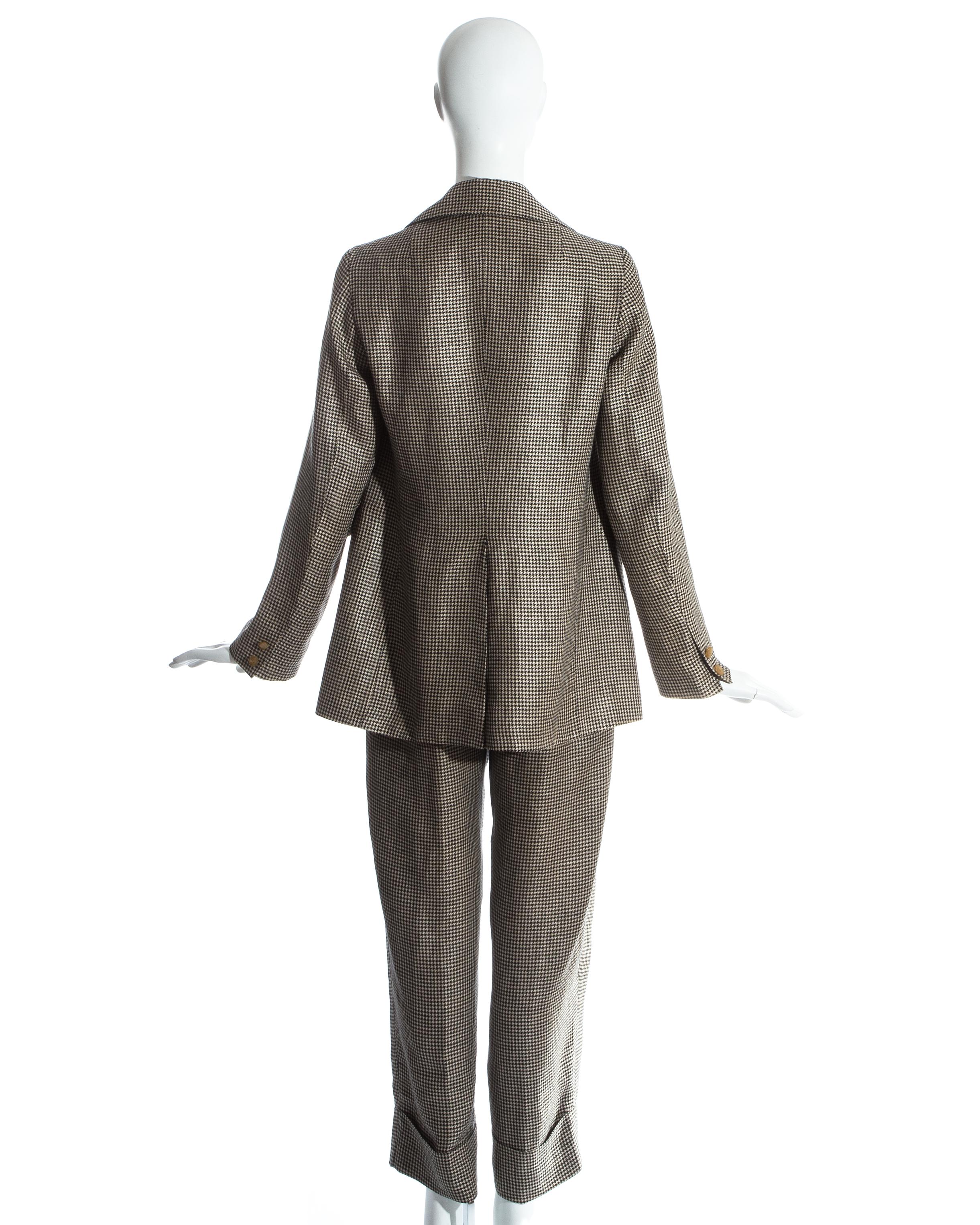 Vivienne Westwood 'Vive la Cocotte' houndstooth wool pant suit, fw 1995 3