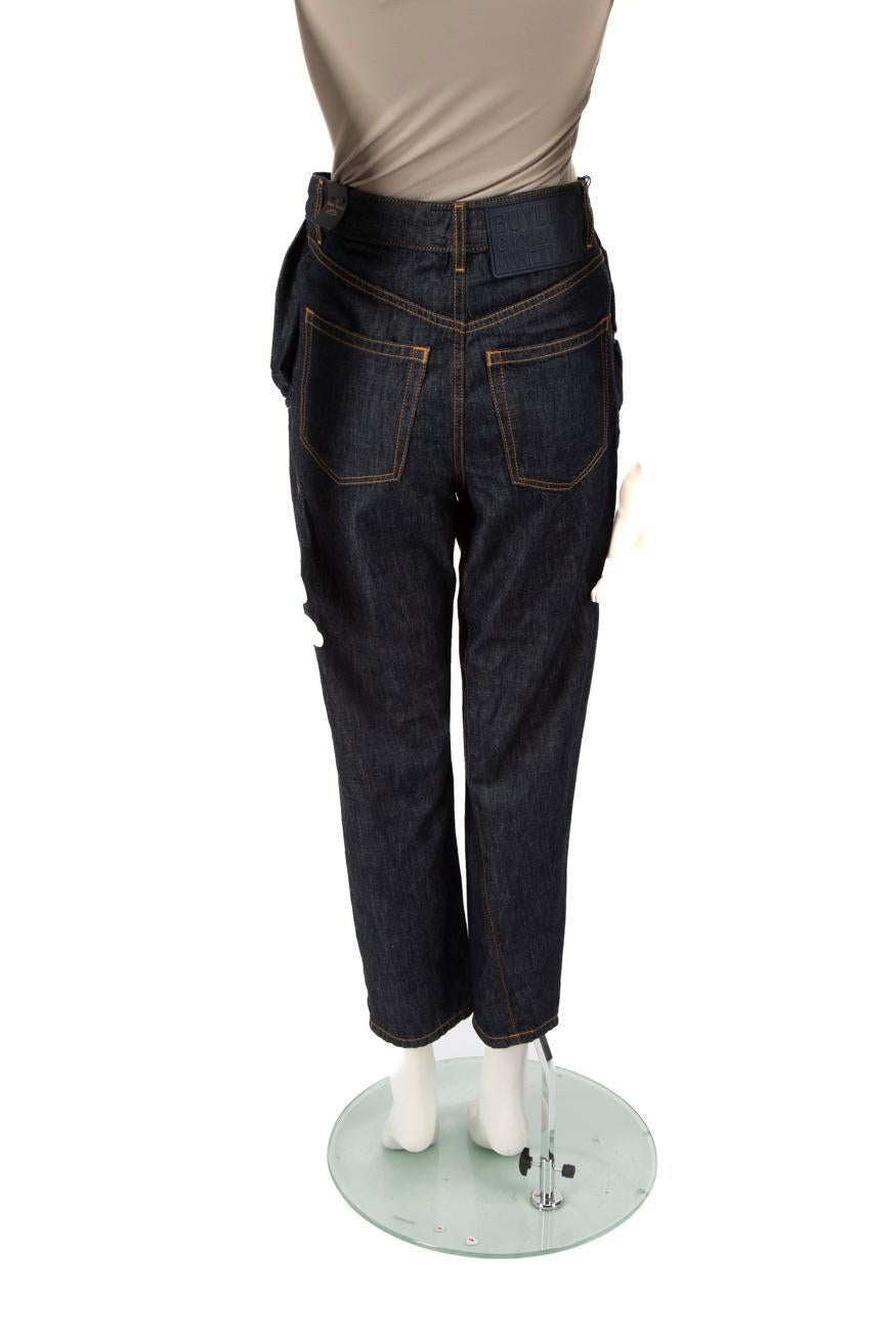 Noir Vivienne Westwood Vivienne Westwood Anglomania Blue Denim Tapered Jeans Taille XXS en vente