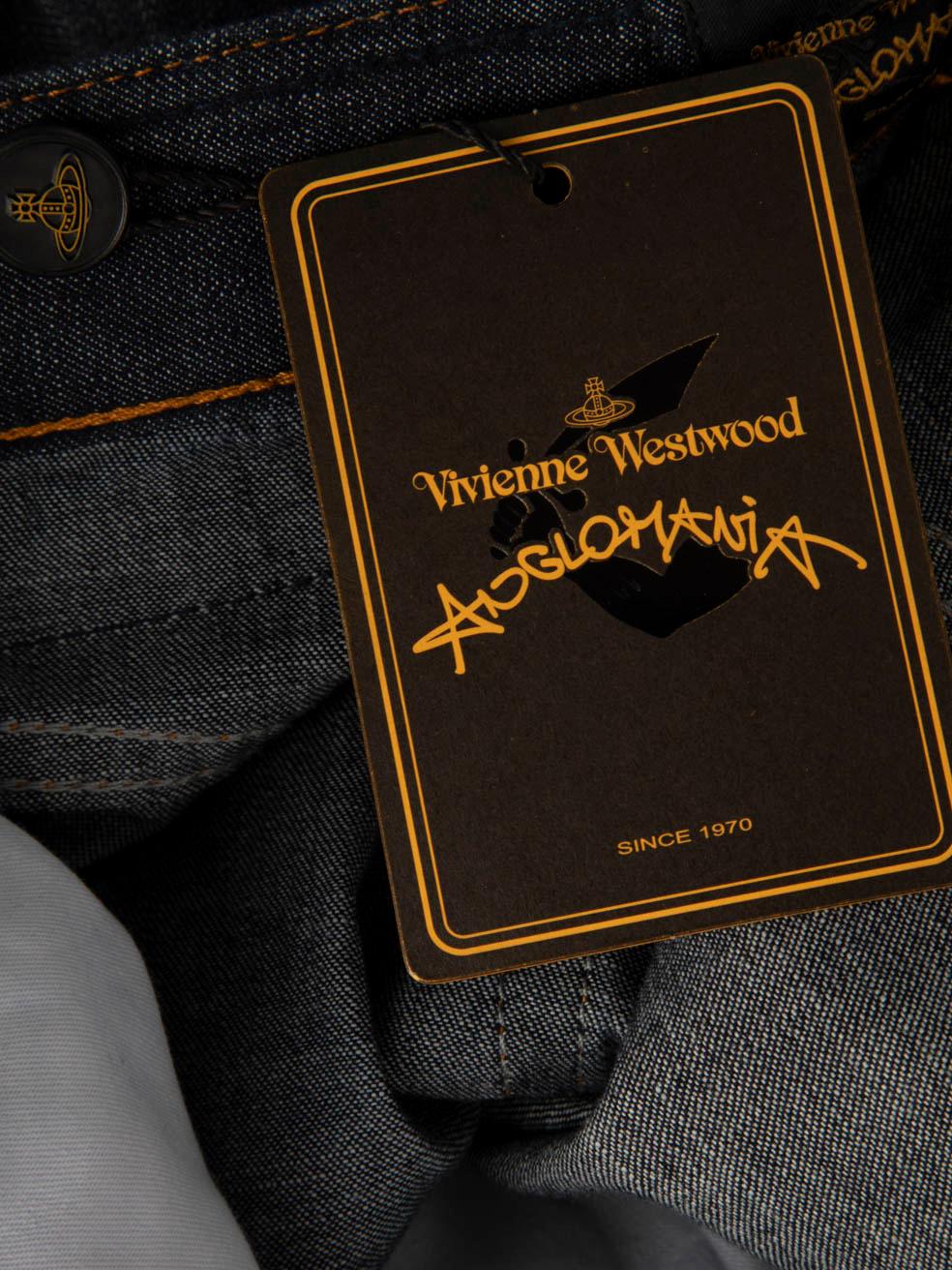 Vivienne Westwood Vivienne Westwood Anglomania Blue Denim Tapered Jeans Taille XXS en vente 1