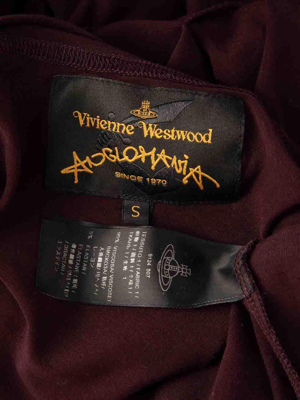 Vivienne Westwood Vivienne Westwood Anglomania Purple Drape Midi Dress Size S In Excellent Condition In London, GB