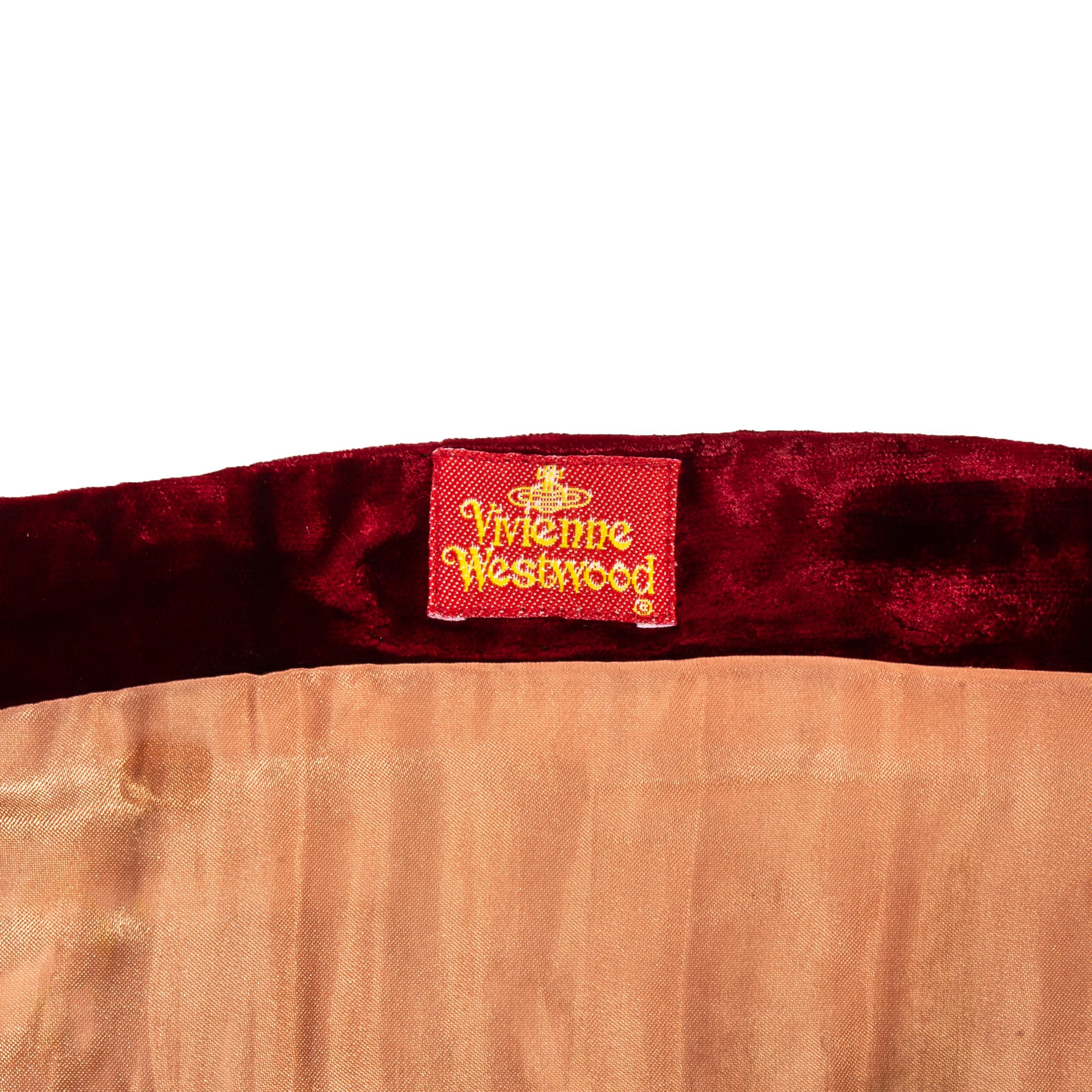 Women's Vivienne Westwood 'Voyage to Cythera' red velvet corset, fw 1989
