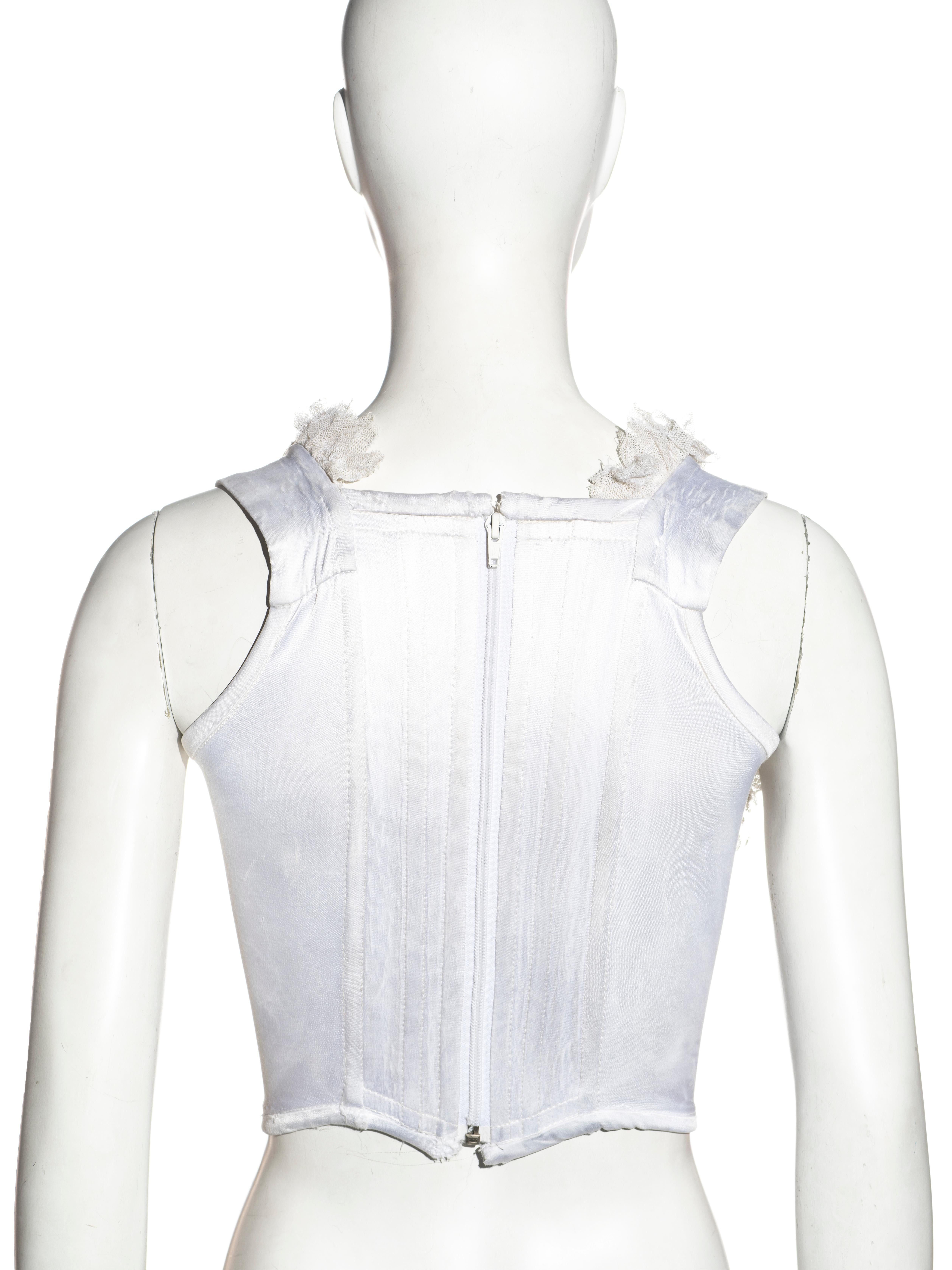Vivienne Westwood white corset with Frans Hals baby print, fw 1992 In Fair Condition In London, GB