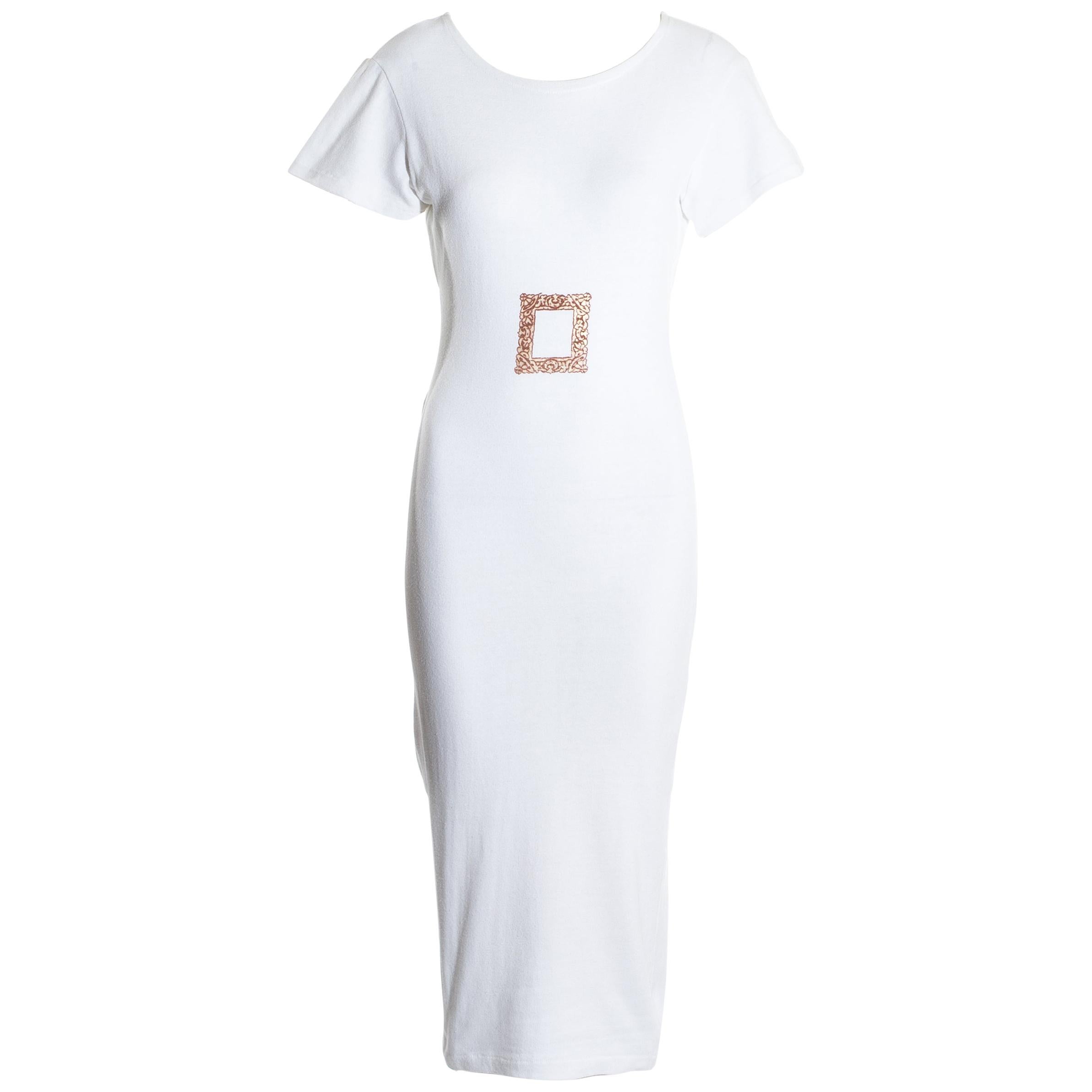 Vivienne Westwood white cotton jersey dress, ss 1989 For Sale
