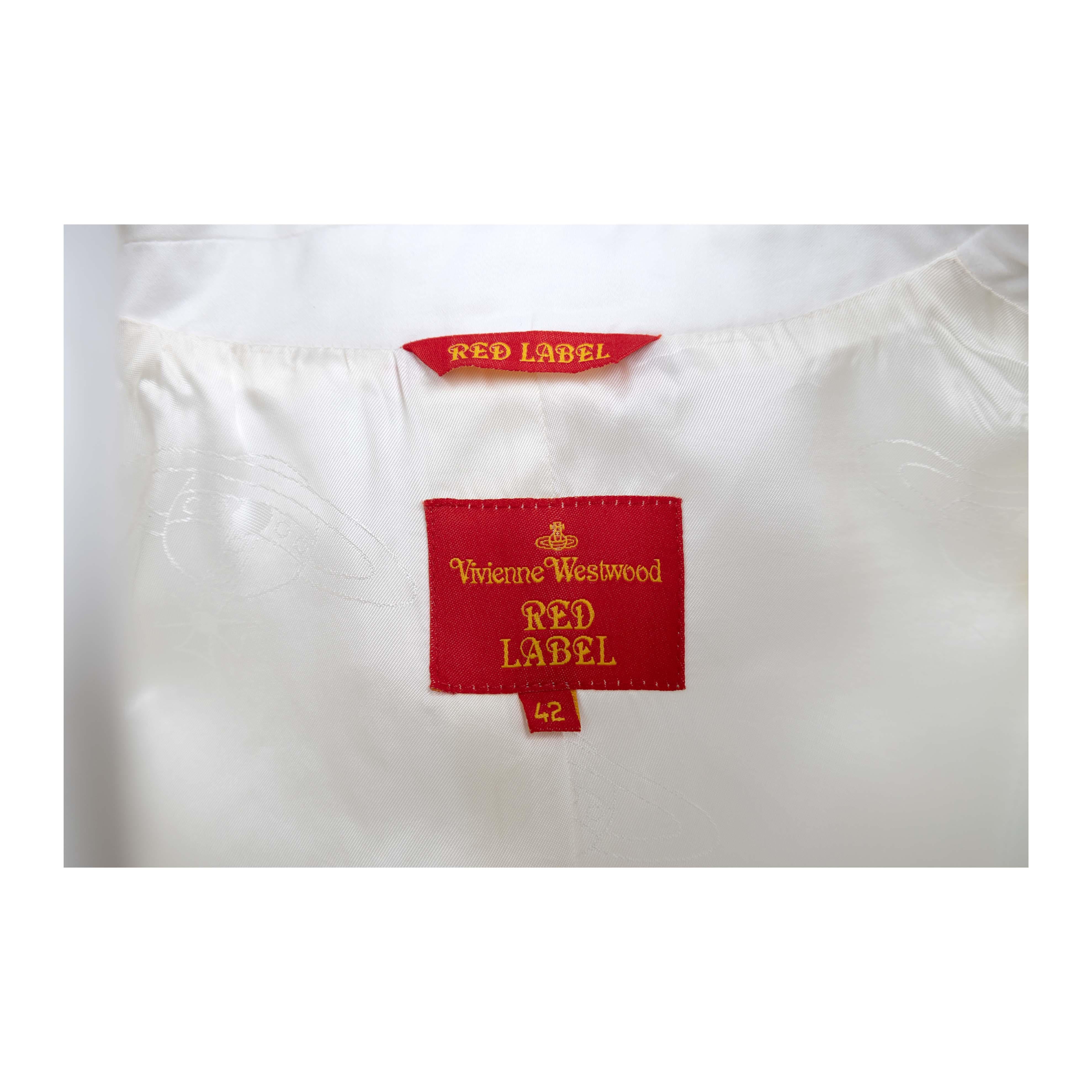 Vivienne Westwood White Cotton Skirt and Jacket Set - '10s 3