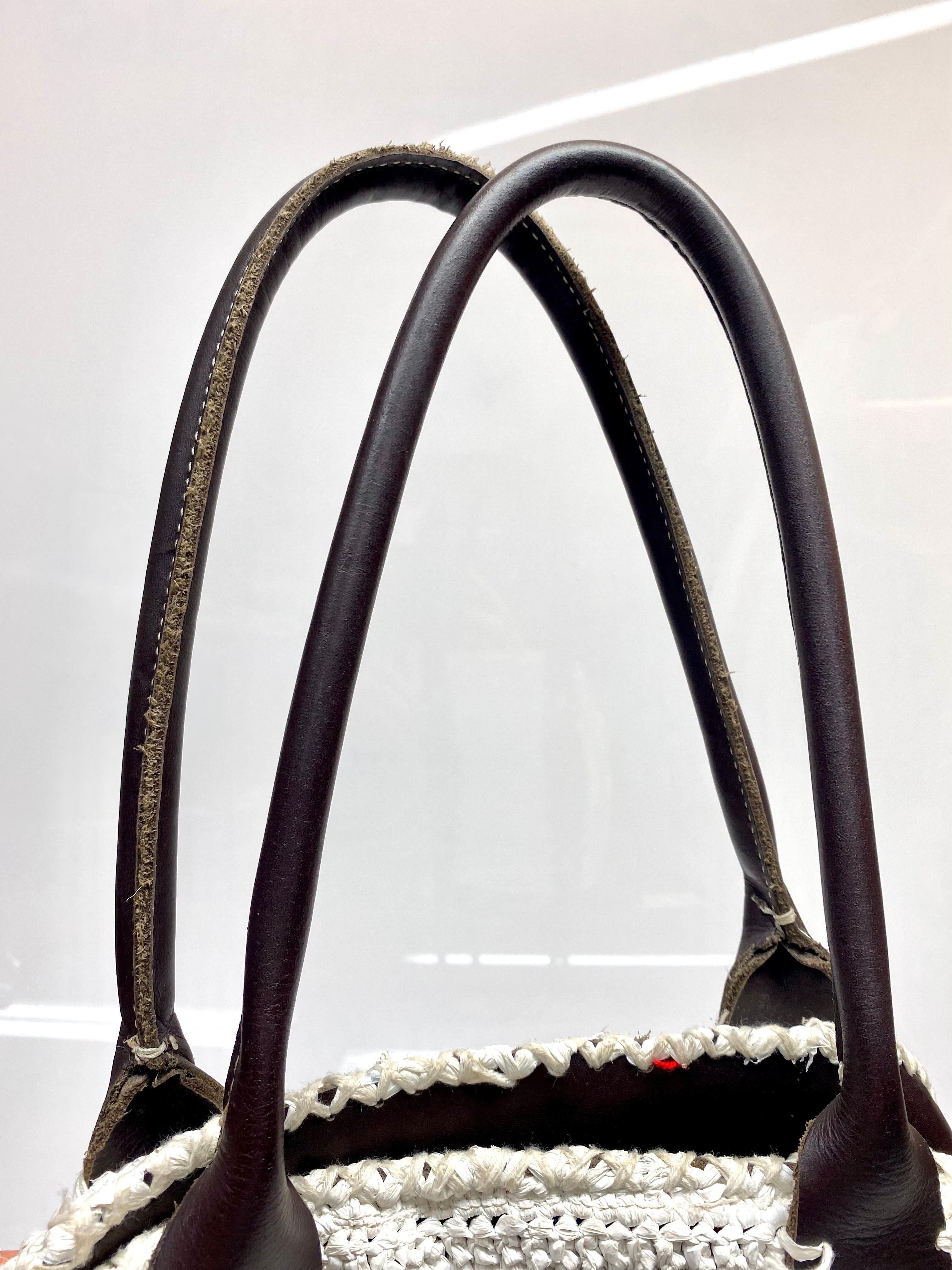 Vivienne Westwood White Crochet Handbag  For Sale 7