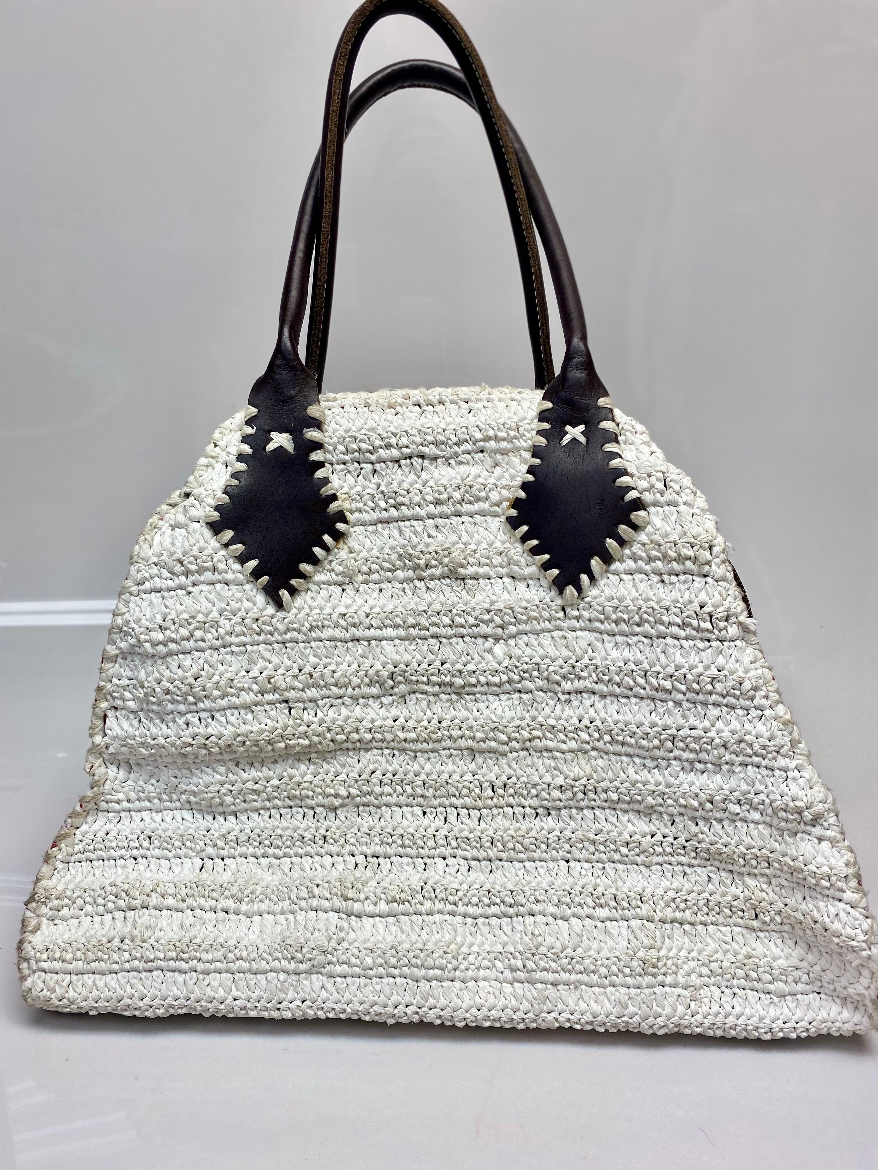 Vivienne Westwood White Crochet Handbag  For Sale 2