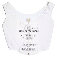 Vivienne Westwood white jersey Conduit Street corset, c. 1999 - 2000