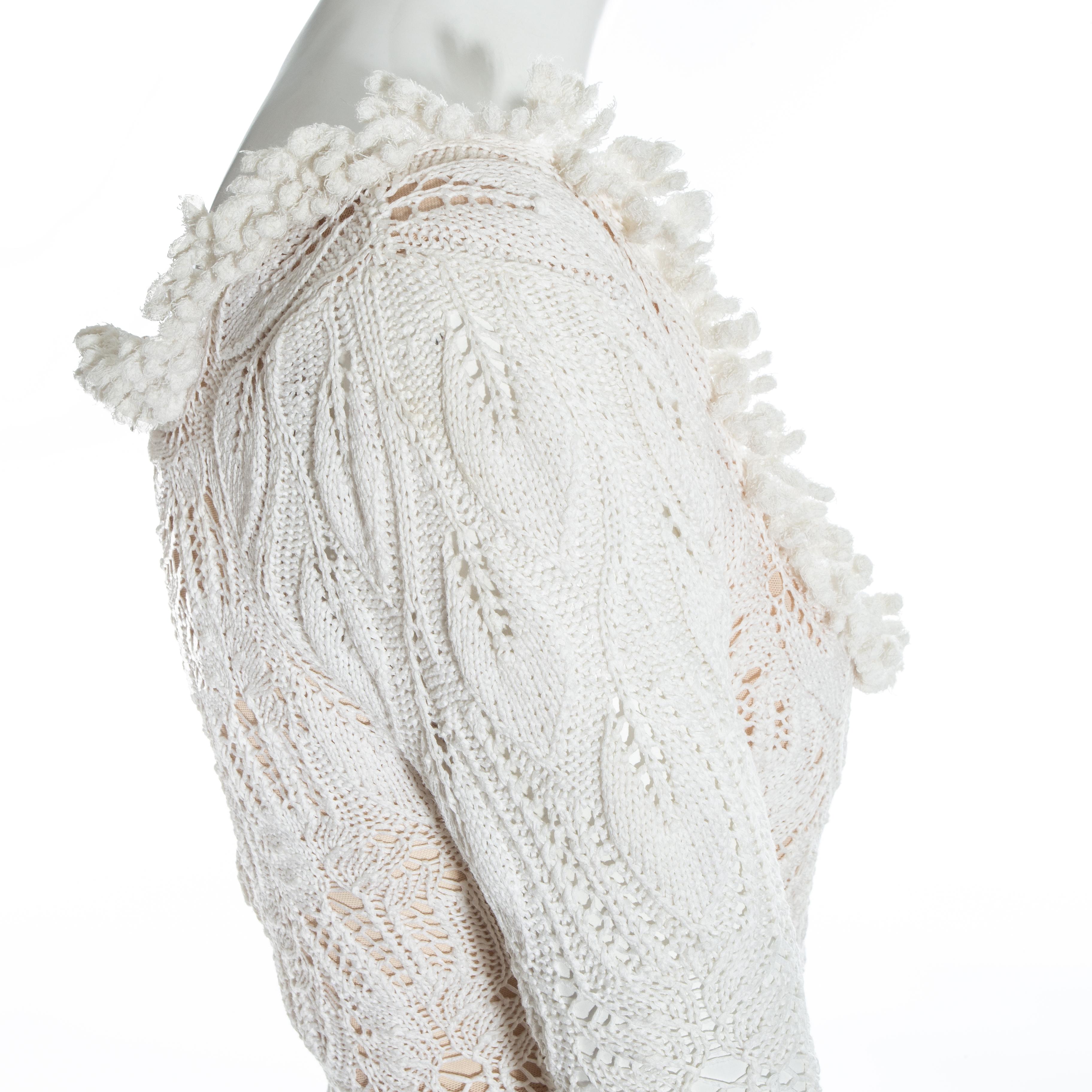 Vivienne Westwood white lace knit corset, ss 1994 3