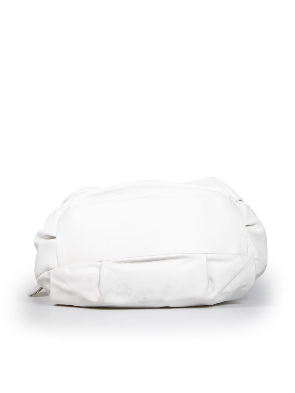 Women's Vivienne Westwood White Leather Shoulder Bag For Sale