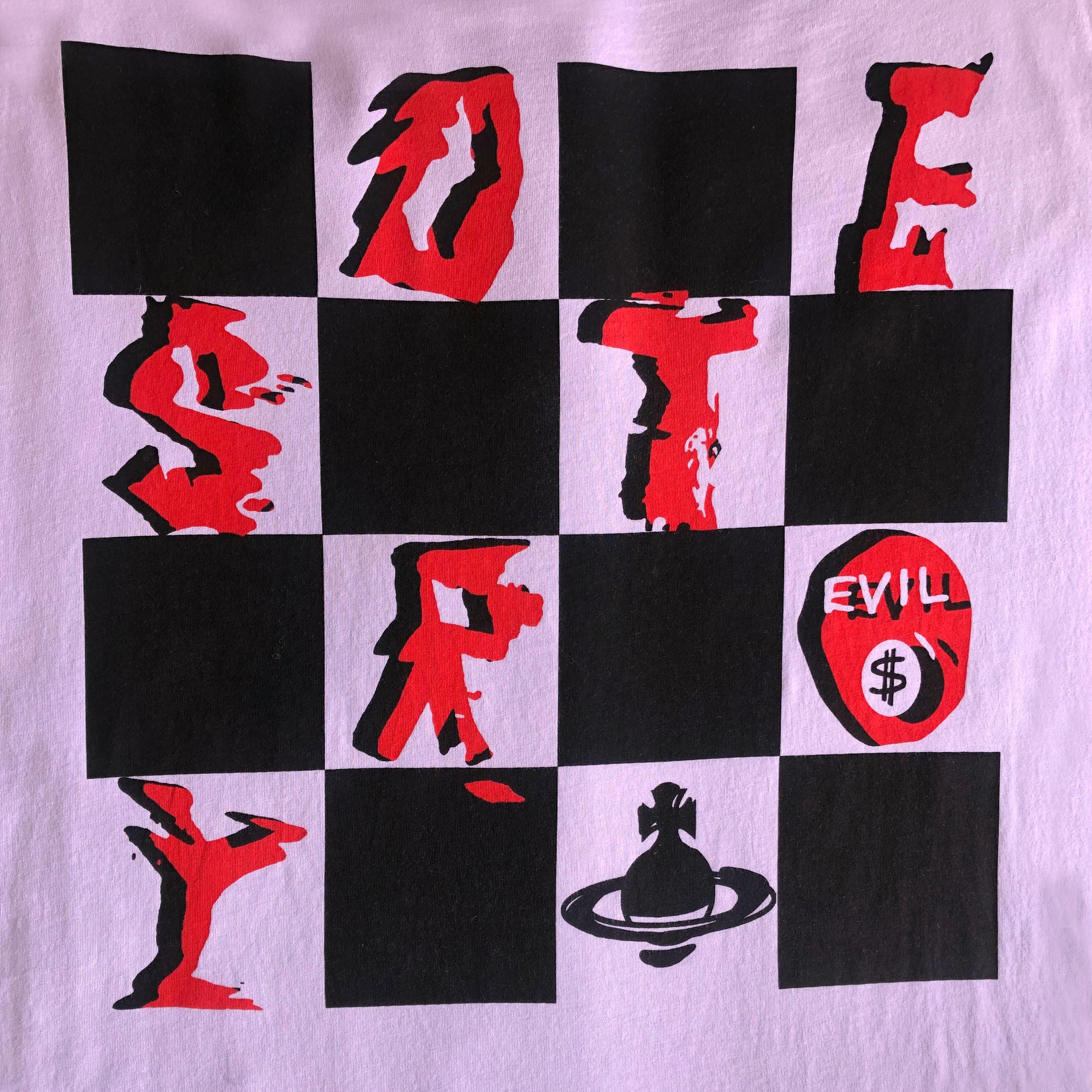 Product Details: Vivienne Westwood ‘Worlds End’ - Destroy T-Shirt Dress - Organic Cotton - Rare Collectable 
Label:Vivienne Westwood ‘Worlds End’
Size: Freesize (Fits UK 8 to UK 14)
Fabric Content: Organic Cotton 
Bust (Underarm to Underarm Across):