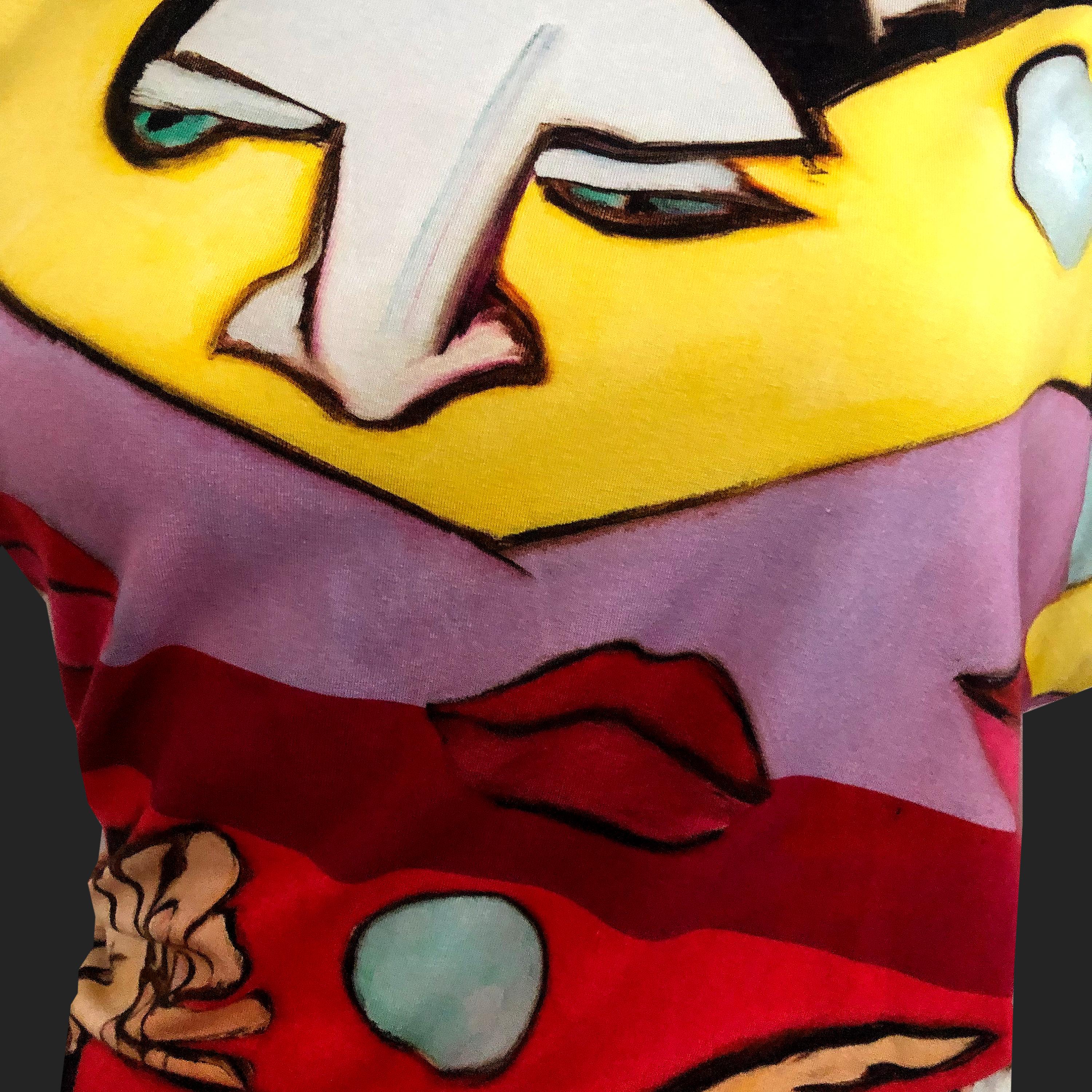 Détails du produit : Top Hebo Vivienne Westwood X Chrissie Hynde 'One Fun September' - NOUVEAU - Taille moyenne 
Label : Vivienne Westwood X Chrissie Hynde
Taille : M 
Contenu du tissu : Viscose extensible positive pour la forêt
Poitrine (d'un bras