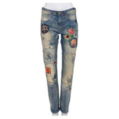 Vivienne Westwood x Lee Embroidered Straight Leg Jeans W31, Italy