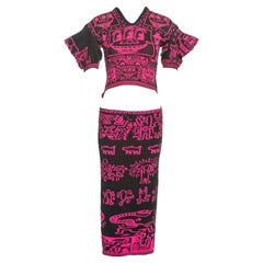Vivienne Westwood x Malcolm McLaren x Keith Haring: abito con gonna "Witches", collezione 1983