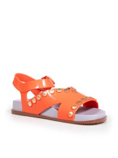 Vivienne Westwood x Melissa Orange Ciao Studded Sandals Size US 6