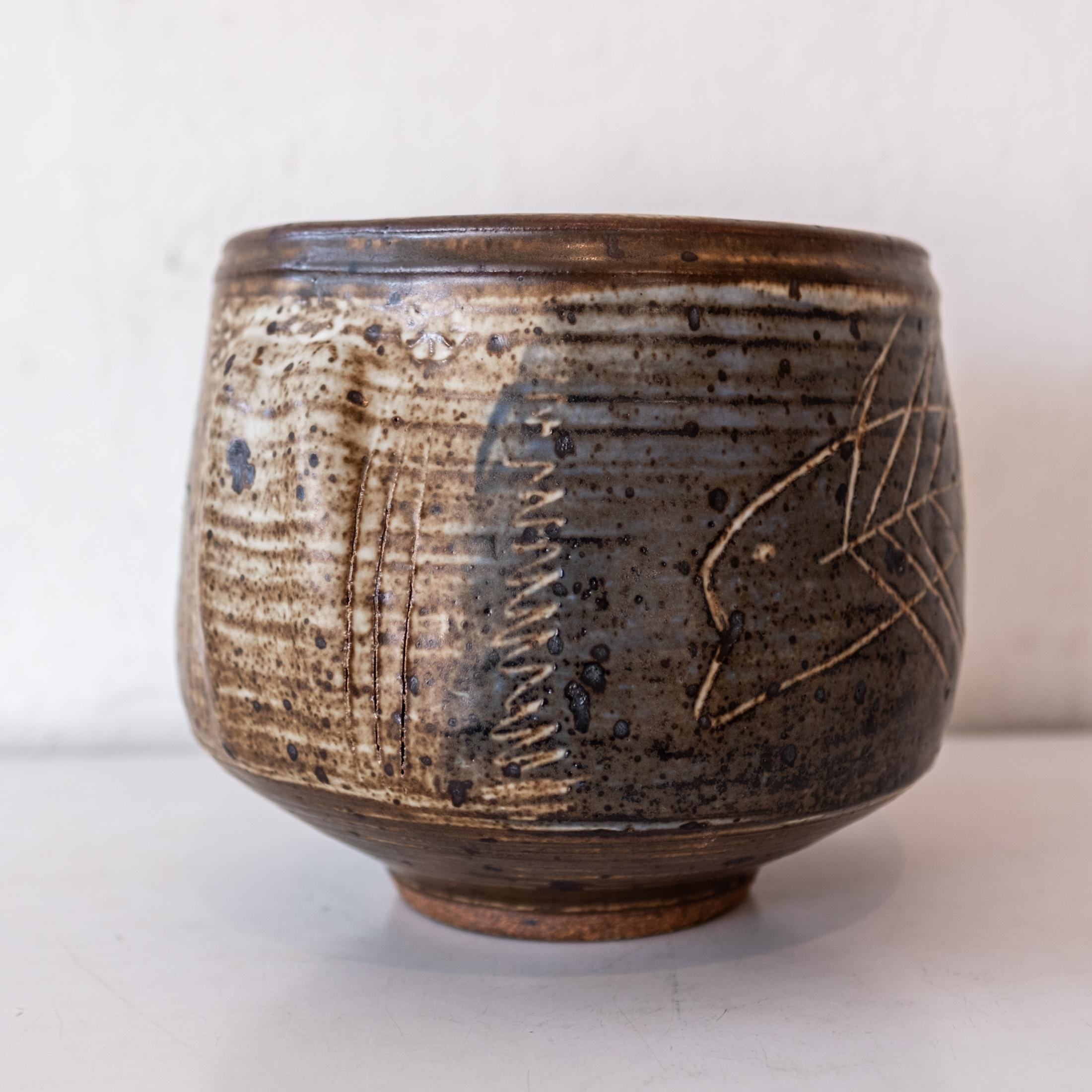 Vivika and Otto Heino Large Decorated Ceramic Bowl 3