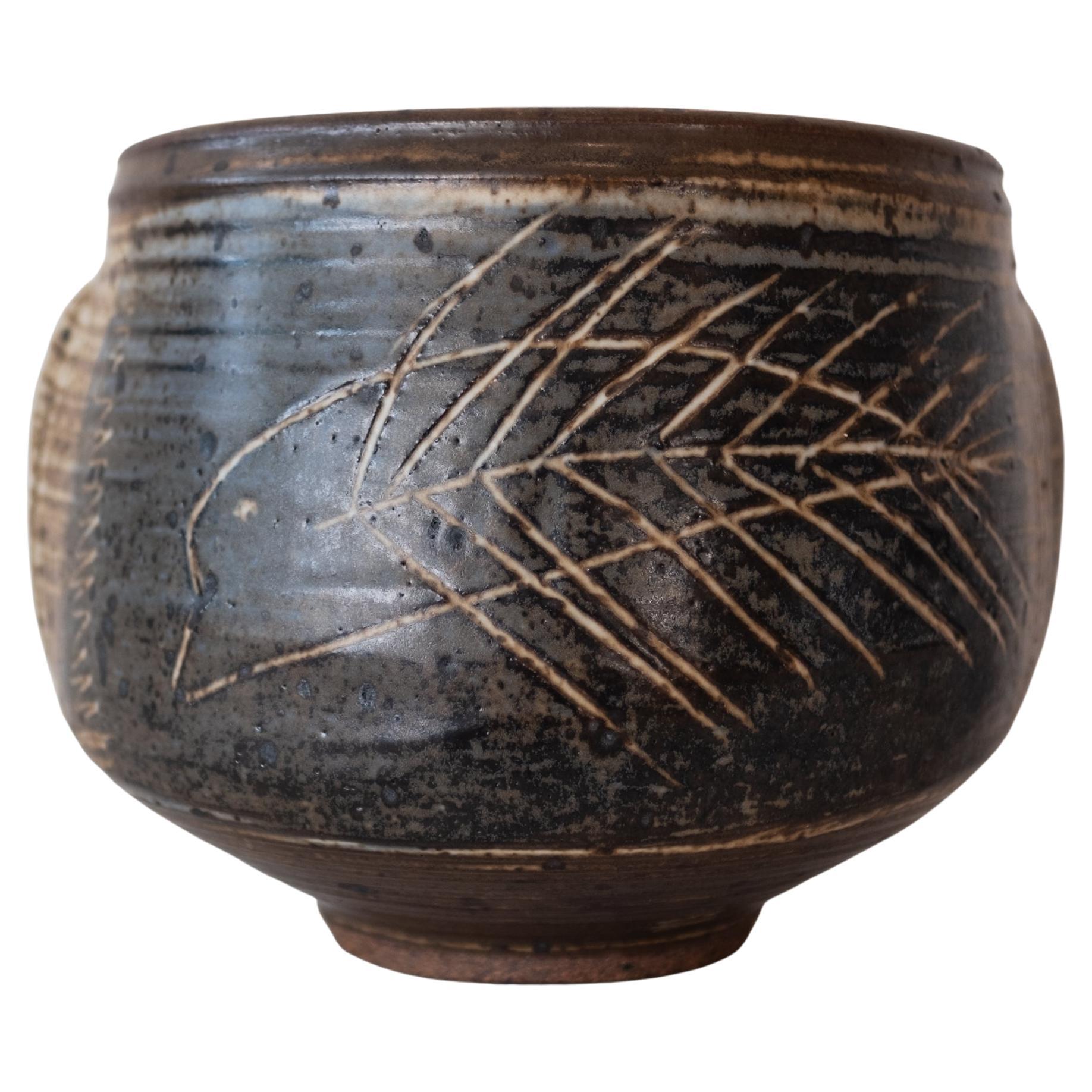 Vivika and Otto Heino Large Decorated Ceramic Bowl