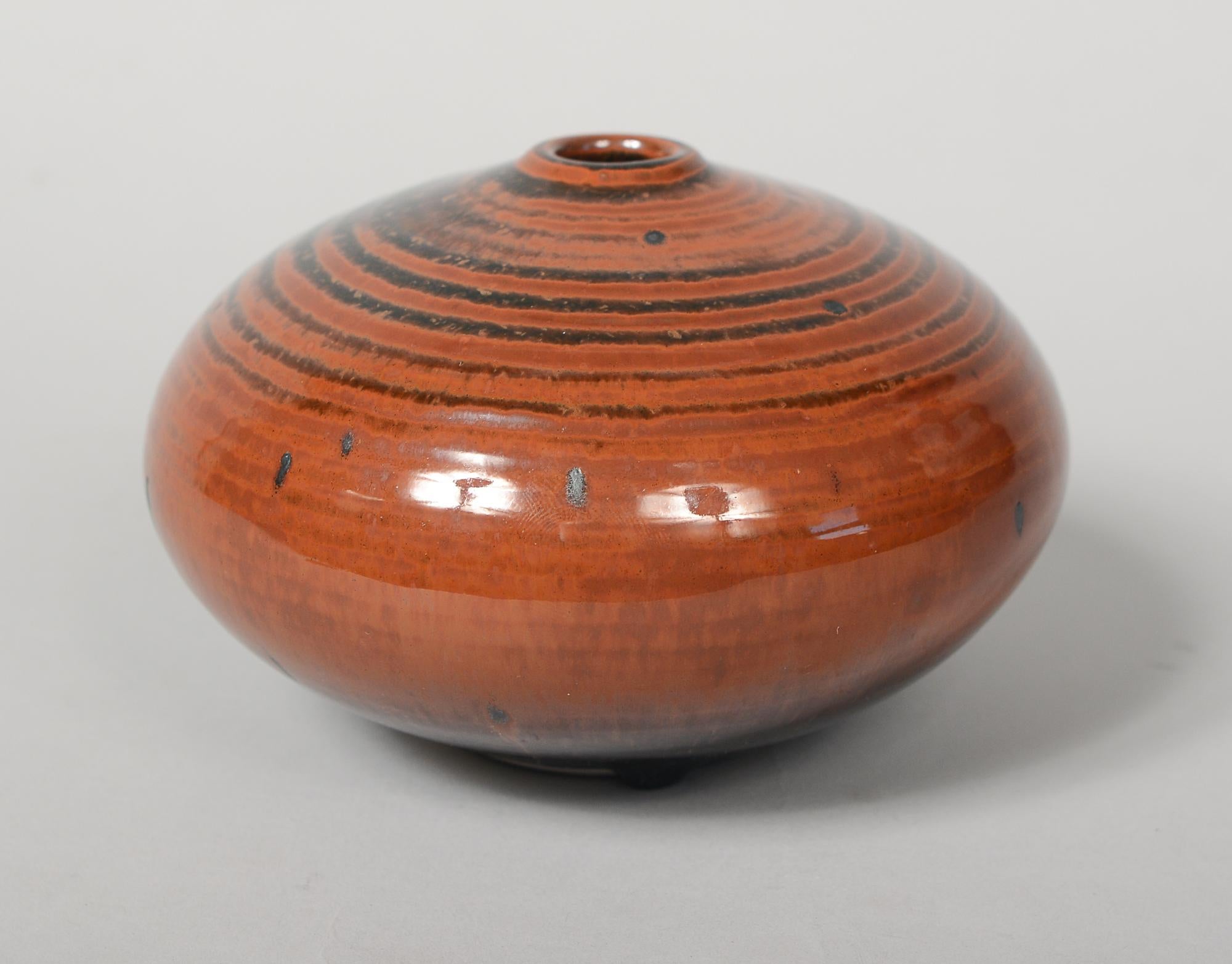 Keramikvase von Vivika und Otto Heino Studio Pottery (Moderne der Mitte des Jahrhunderts) im Angebot