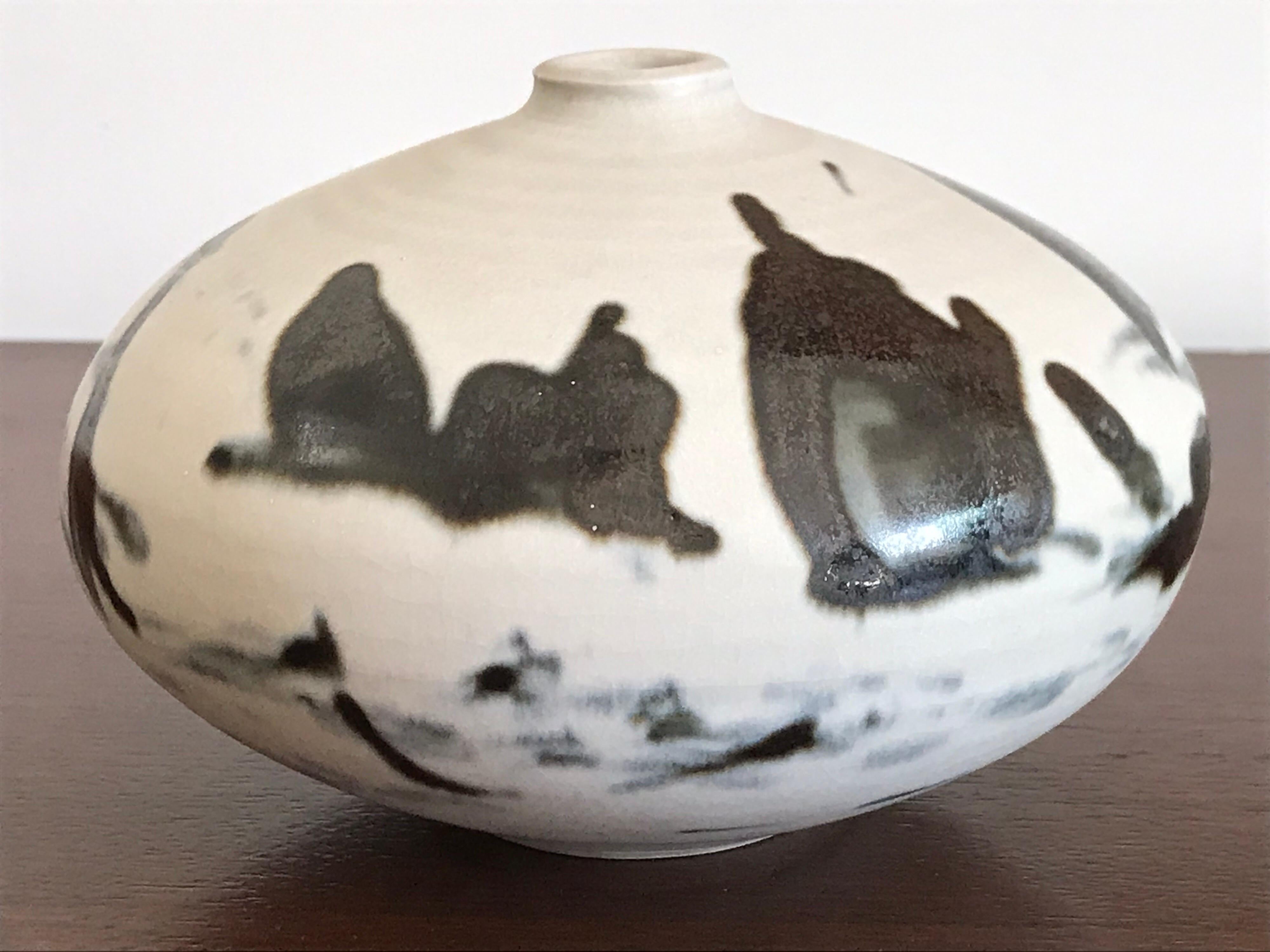 Mid-Century Modern Vivika and Otto Heino Studio Pottery Weed Vase