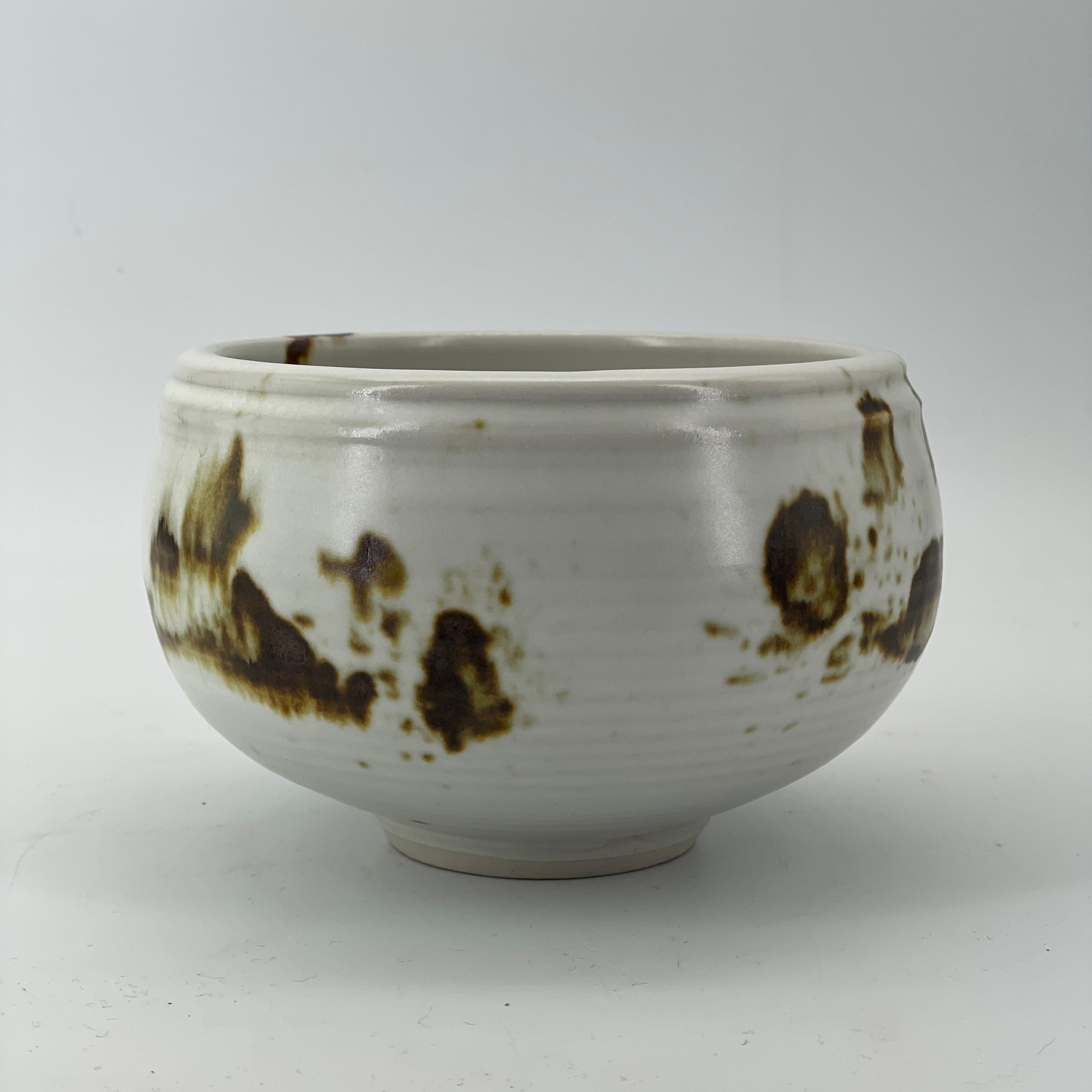 Mid-Century moderno Vaso in ceramica d'arte smaltata Vivika + Otto and Vivika Heino Ceramisti americani del XX secolo MCM in vendita