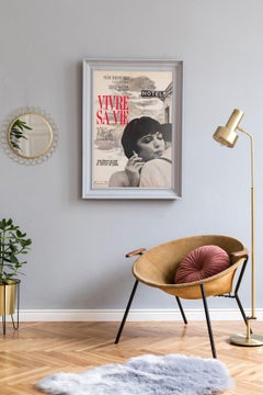 Vivre Sa Vie 1962 Affiche de petit film français, Vaissier