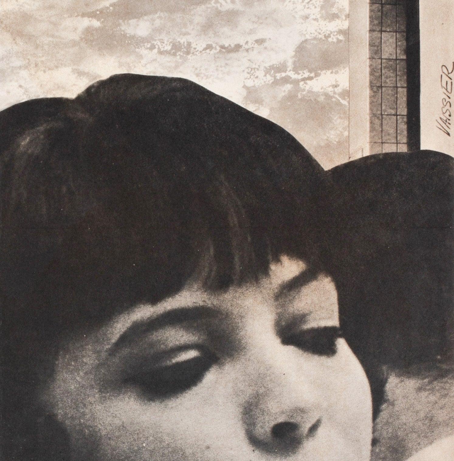 Vivre Sa Vie 1962 French Petite Film Poster, Vaissier For Sale 1