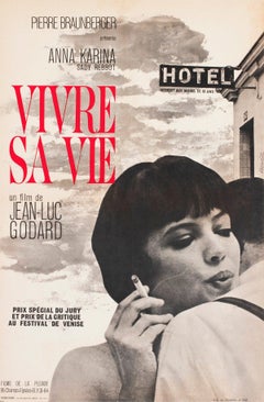 Vivre Sa Vie 1962 French Petite Film Poster, Vaissier