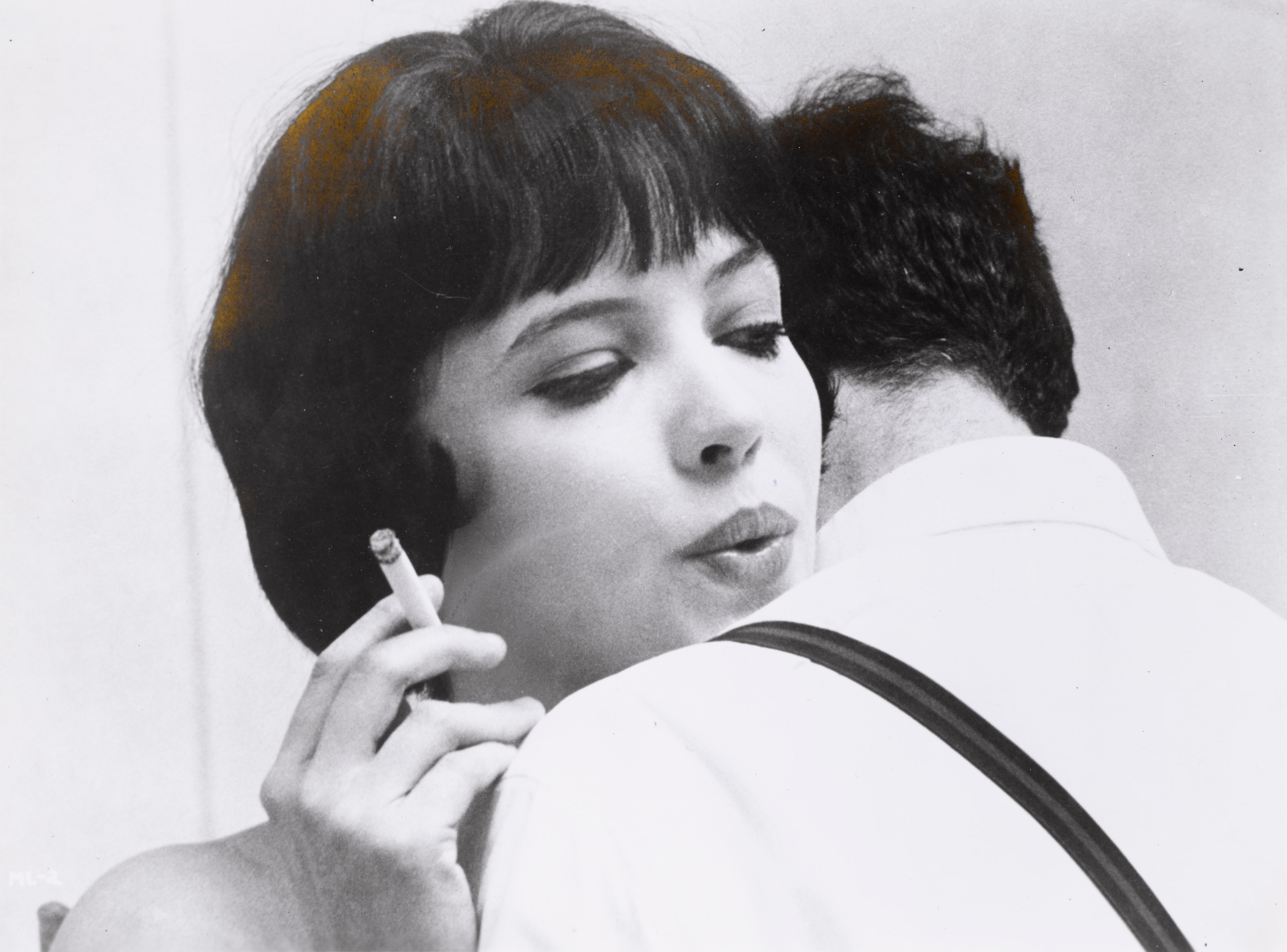 Original US production still for Jean-Luc Godard's classic French new wave.
Film from (1962) Susan Sontag, author and cultural critic, has described Godard's achievement in Vivre Sa Vie as 