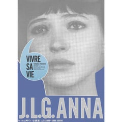 Vivre Sa Vie R1990s Japanese B1 Film Poster