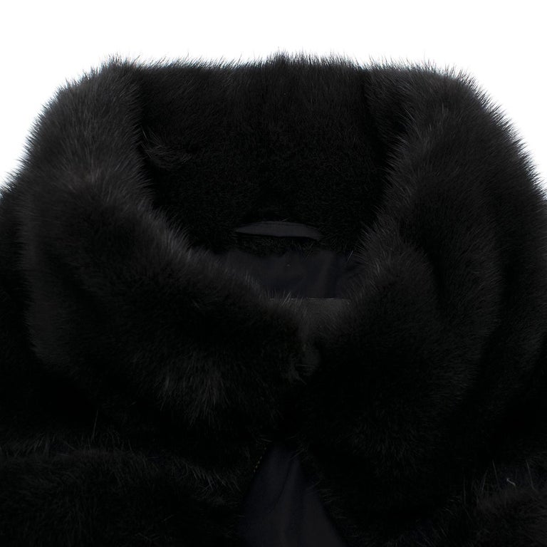 Vizelle black mink fur cashmere and wool jacket France: S at 1stDibs ...