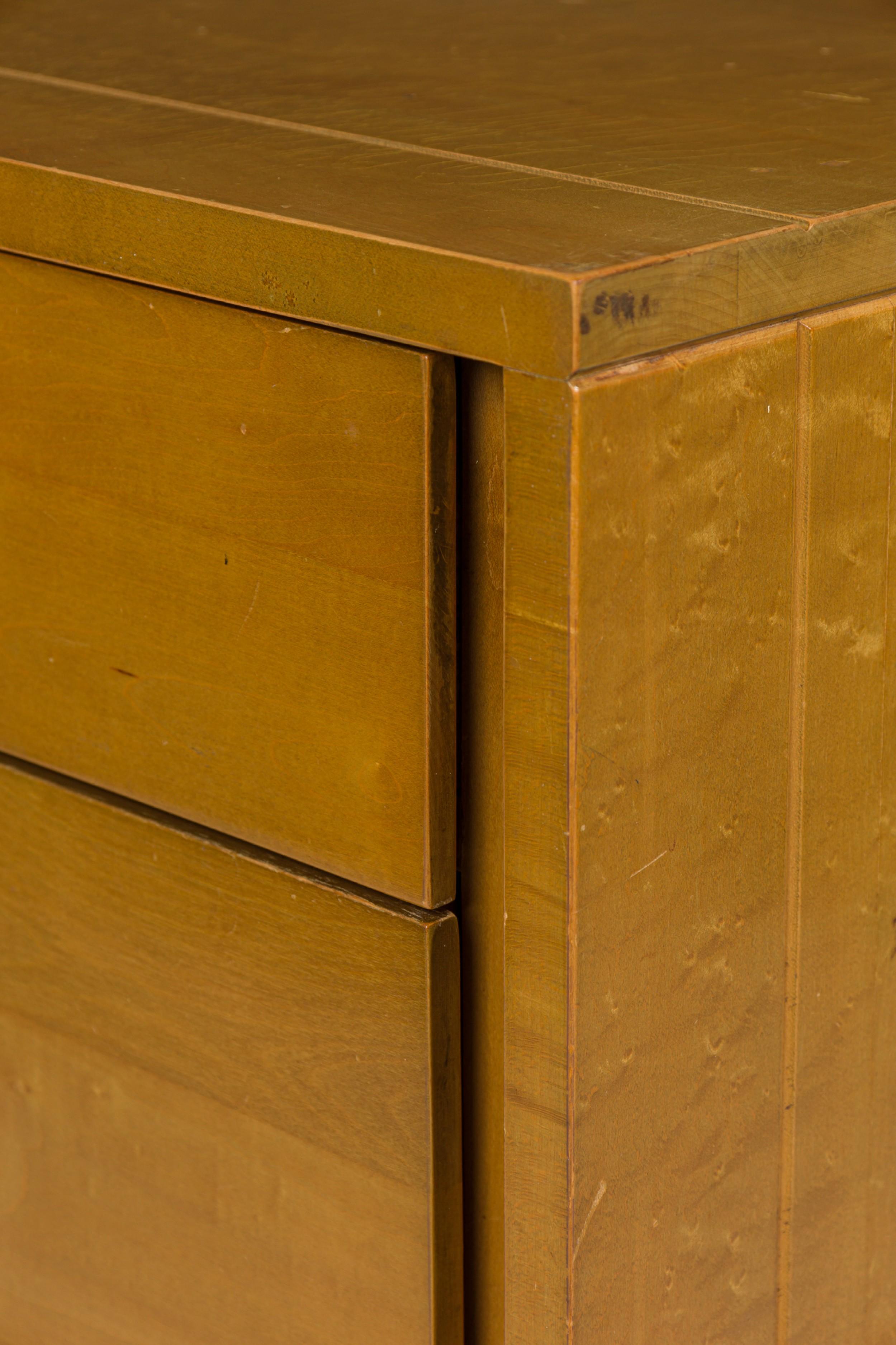 Van Keppel-Green per Brown Saltman Cassettiera in legno a 5 cassetti con base a staffa in vendita 5