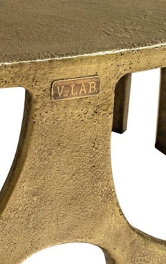 VLAB Brutalist coffee Table with Bronze finish limited Edition , 2008
