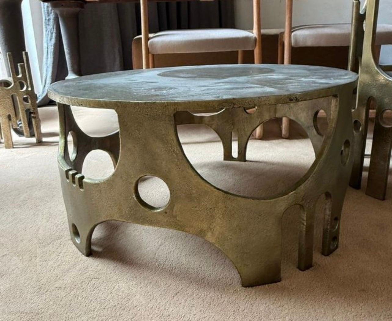 VLAB Brutalist Couchtisch mit Bronze Finish limitierte Auflage , 2008 (Italienisch) im Angebot