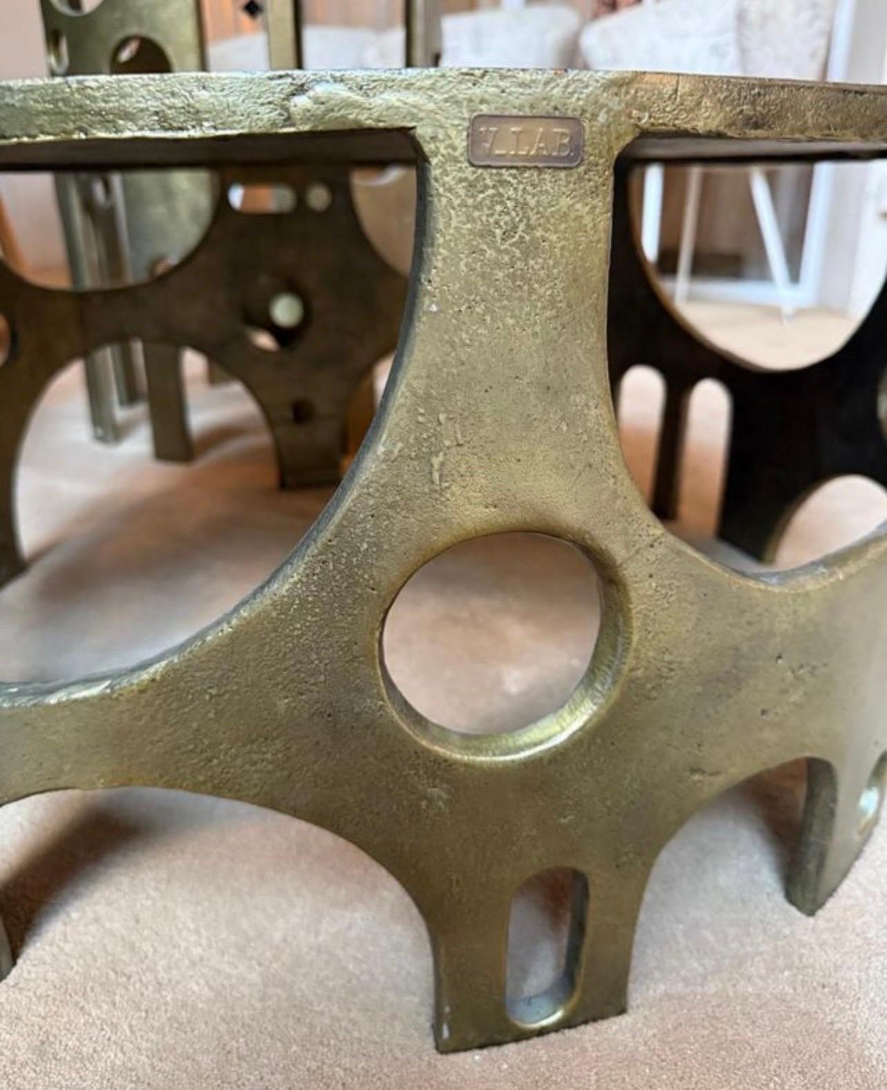 VLAB Brutalist Couchtisch mit Bronze Finish limitierte Auflage , 2008 (21. Jahrhundert und zeitgenössisch) im Angebot