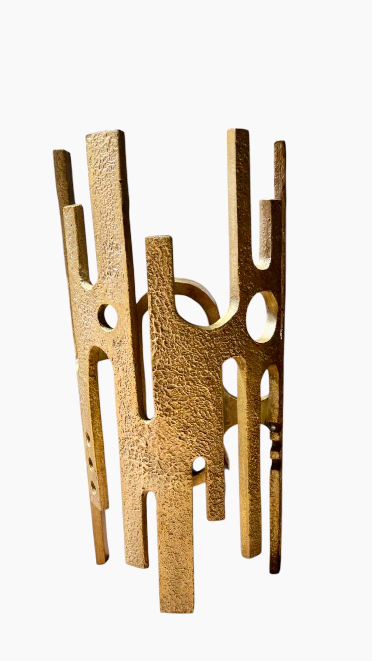 VLAB Brutalista Pareja de apliques con acabado Bronce Edición limitada , 2008 en Excelente estado para la venta en La xara, VC