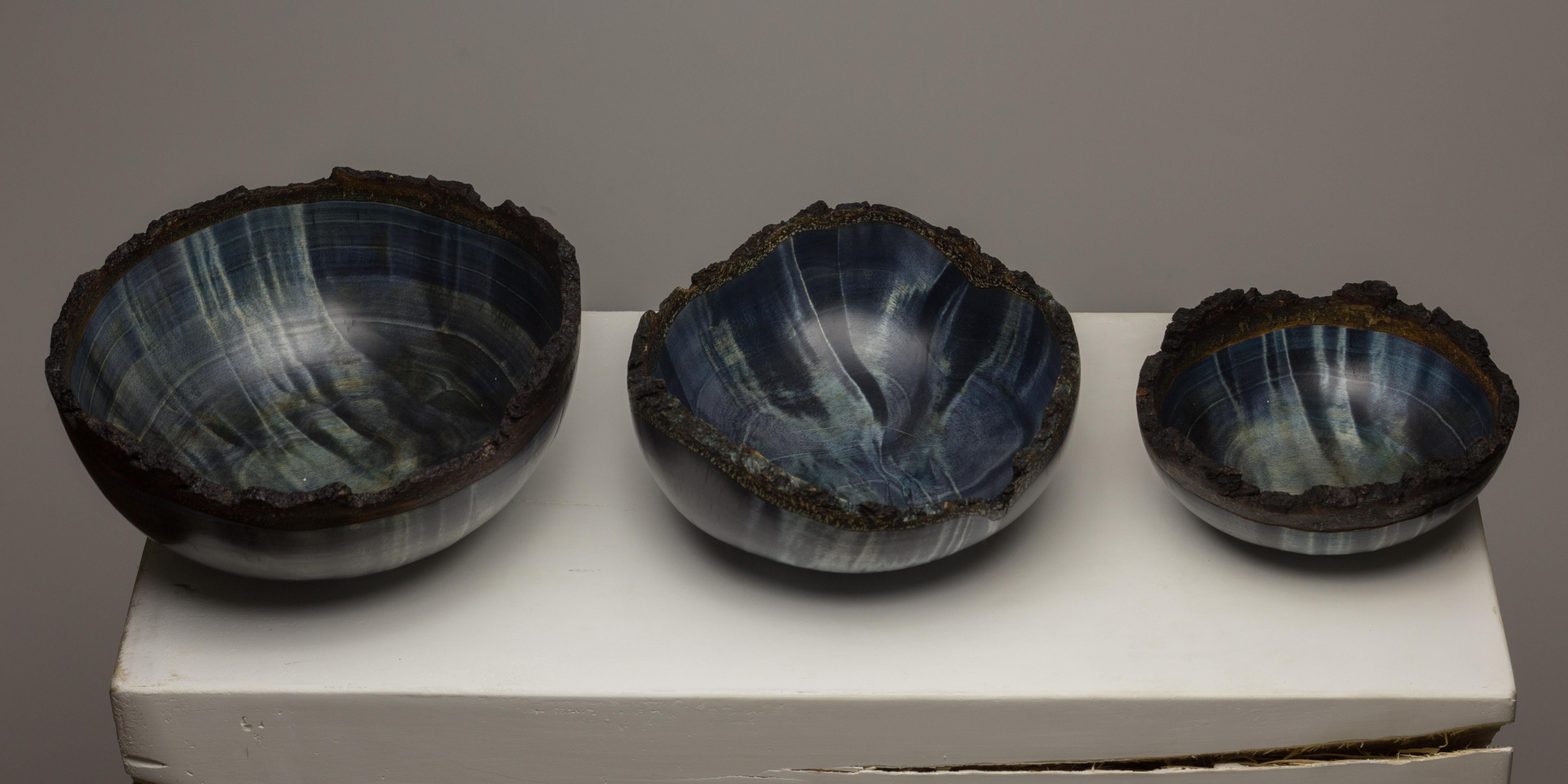 Russian Vlad Droz, Ensemble of Unique Hand-Sculpted Wooden Bowls